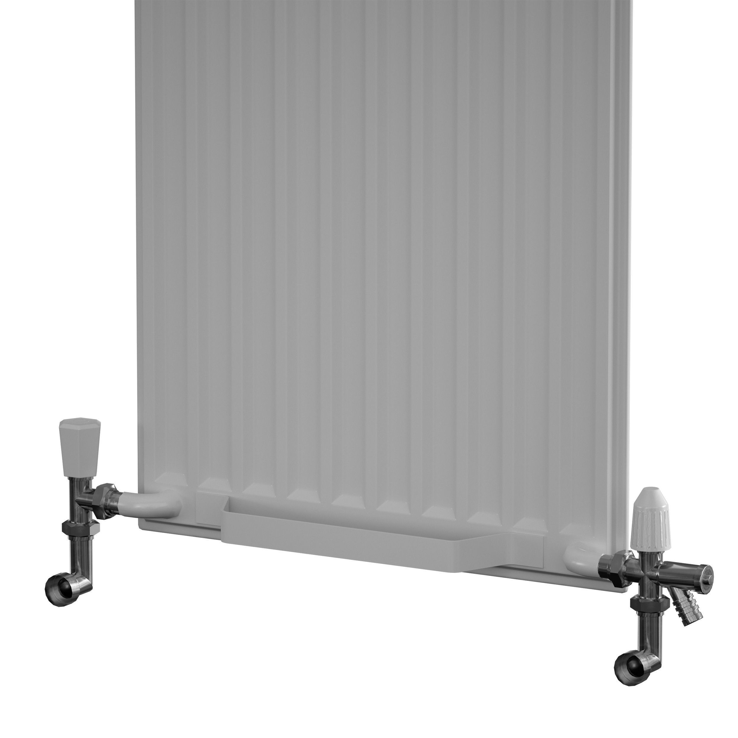 Heating radiator panel steel flat 3D model_30