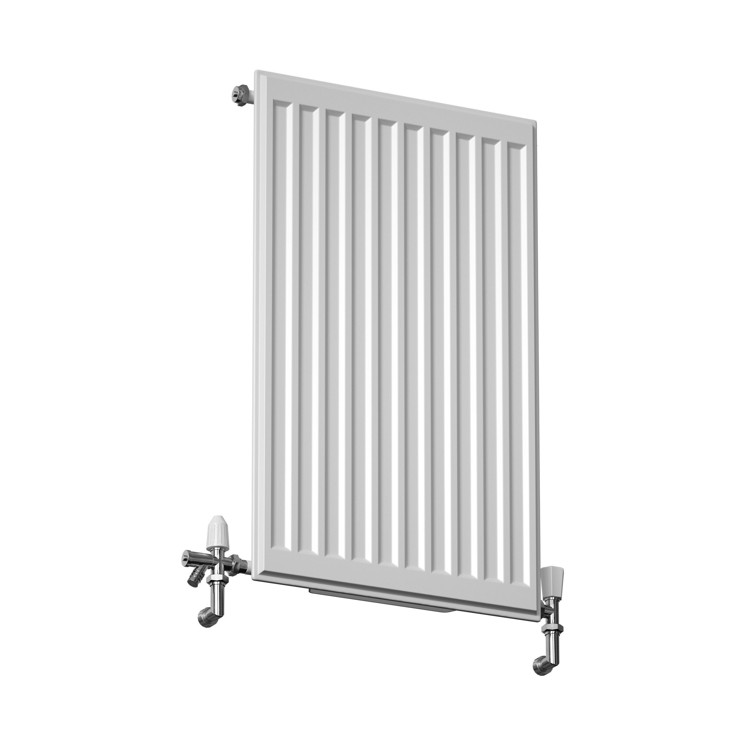 Heating radiator panel steel flat 3D model_11