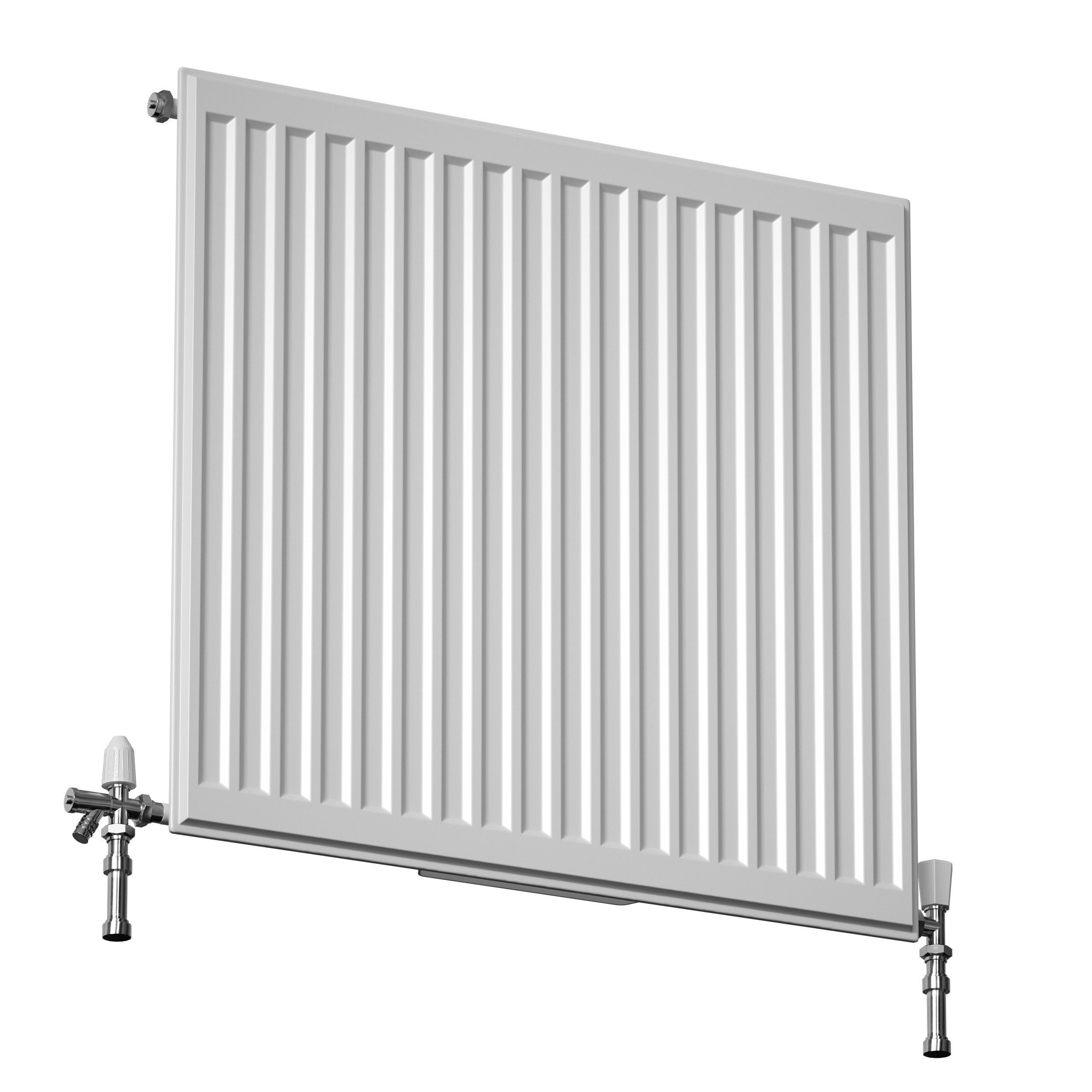 Heating radiator panel steel flat 3D model_10