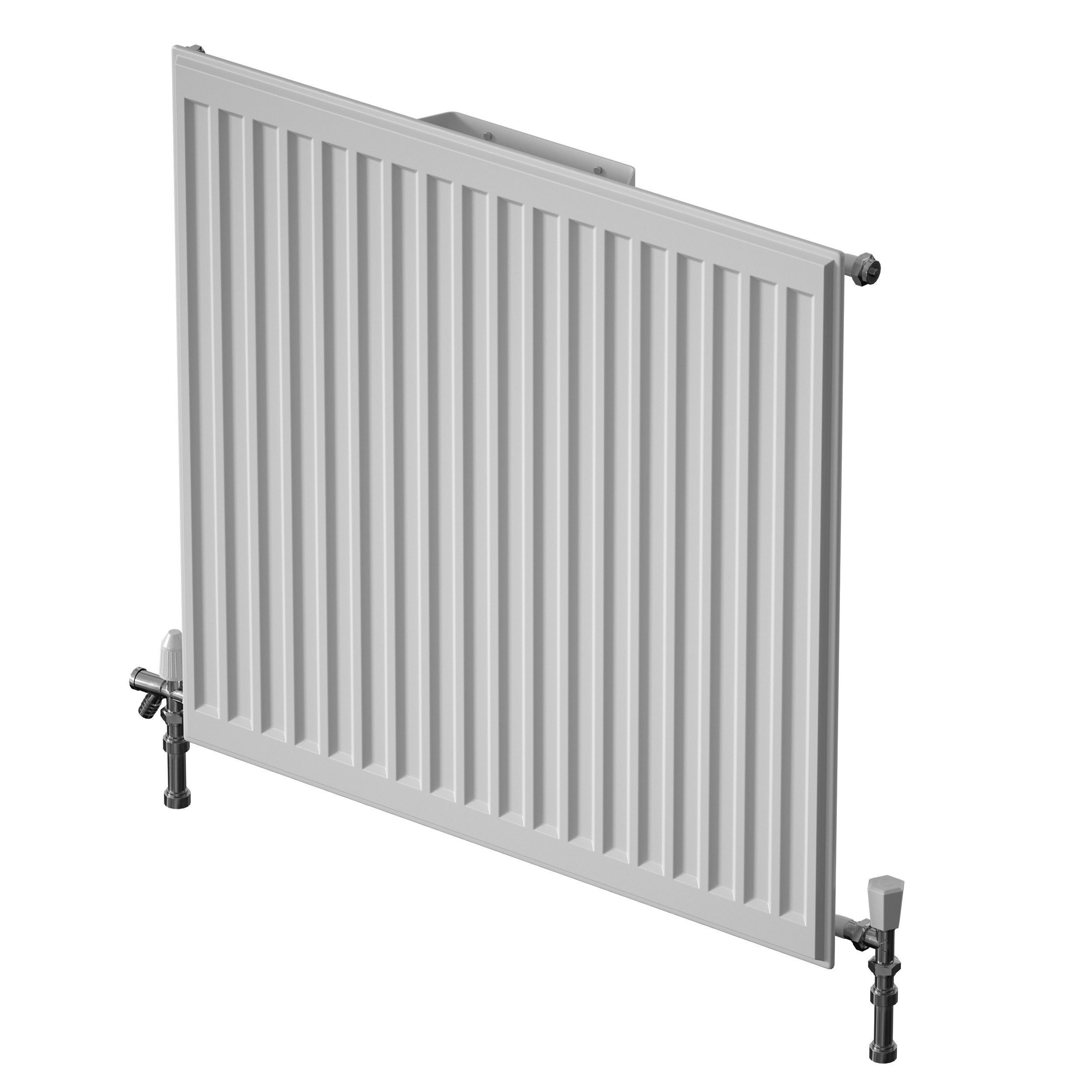 Heating radiator panel steel flat 3D model_13