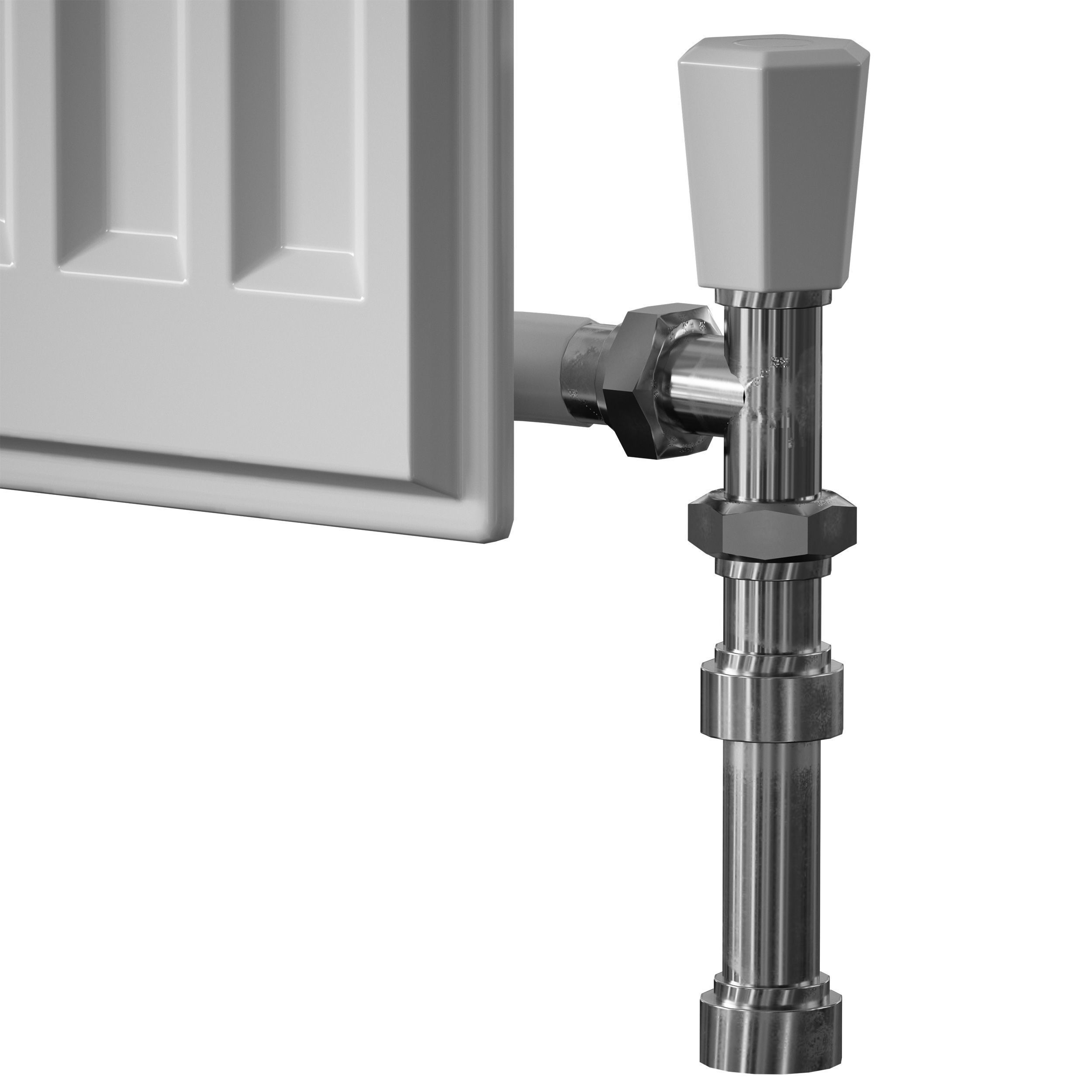 Heating radiator panel steel flat 3D model_25