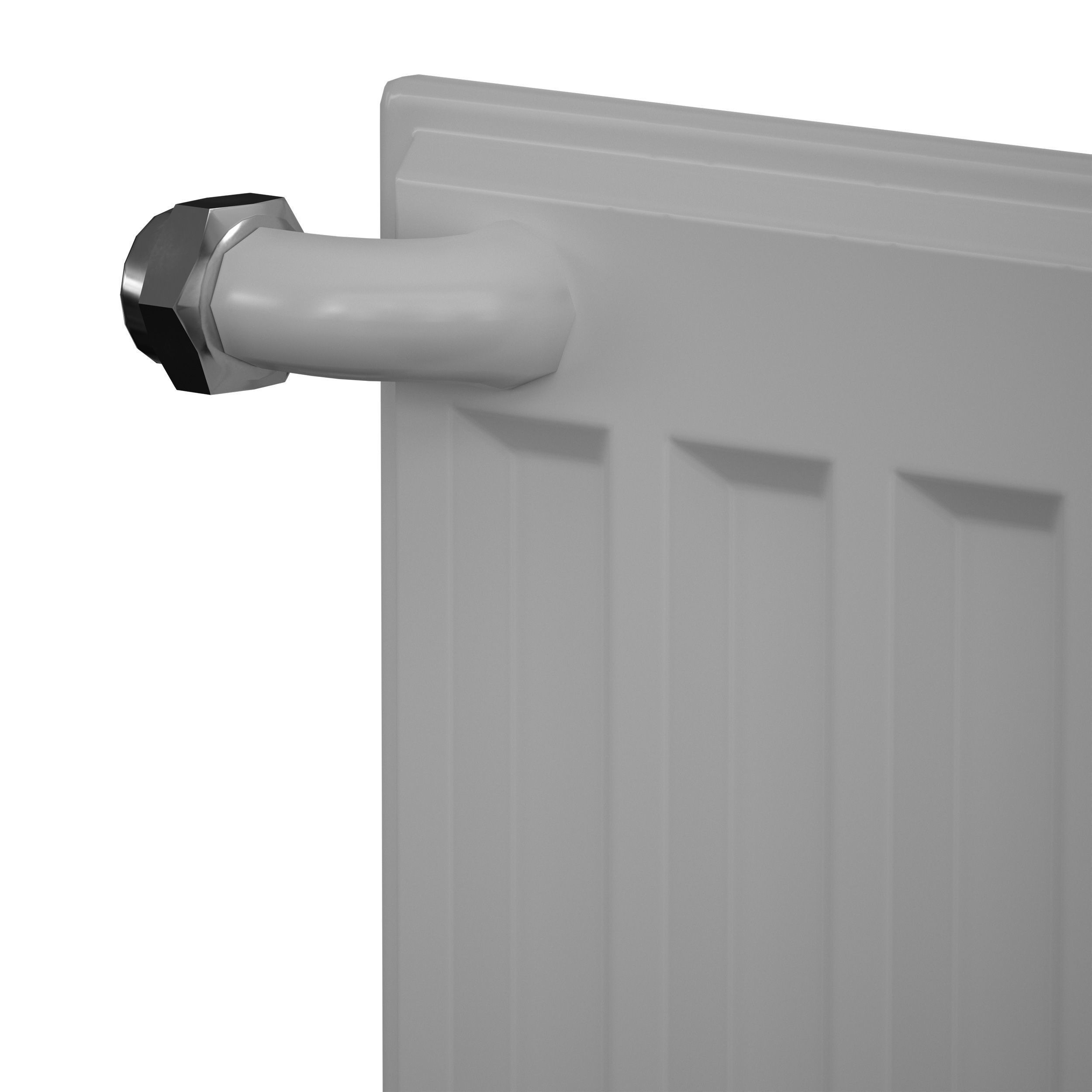 Heating radiator panel steel flat 3D model_22