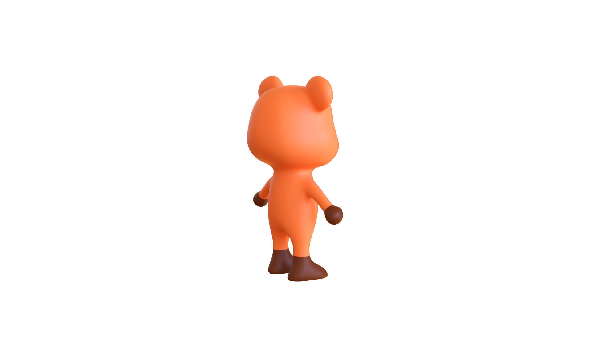 High-Quality 3D Cute Bear for Games Low-poly 3D model_4