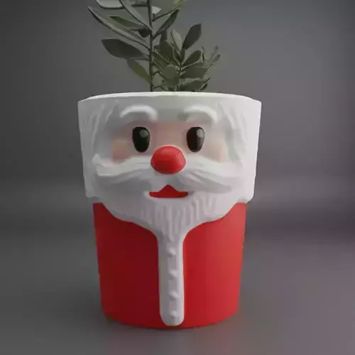 santa planter - vase - urn - candy dish - candle holder 3D print model santa planter - vase - urn - candy dish - candle holder 3D print model