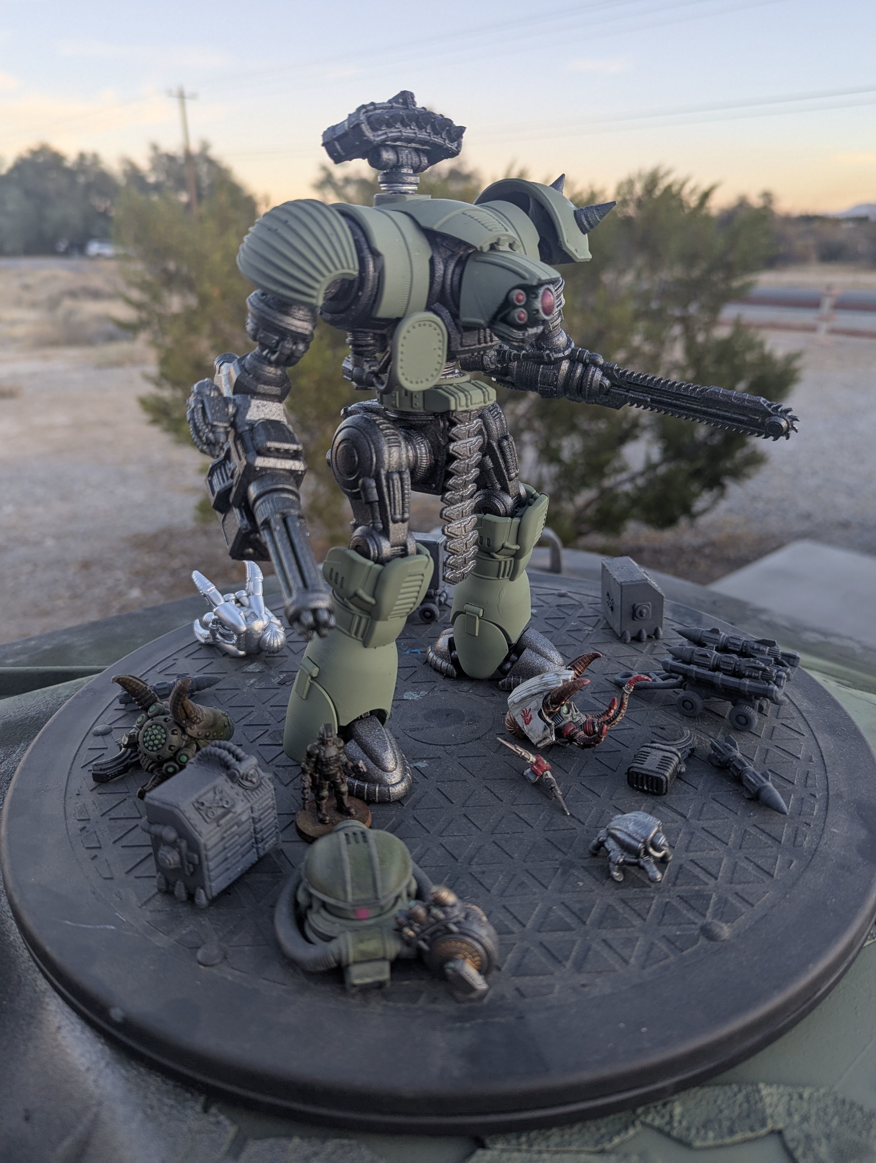 Project Old School-Vintage 28mm Combat Mech 3D print model_62