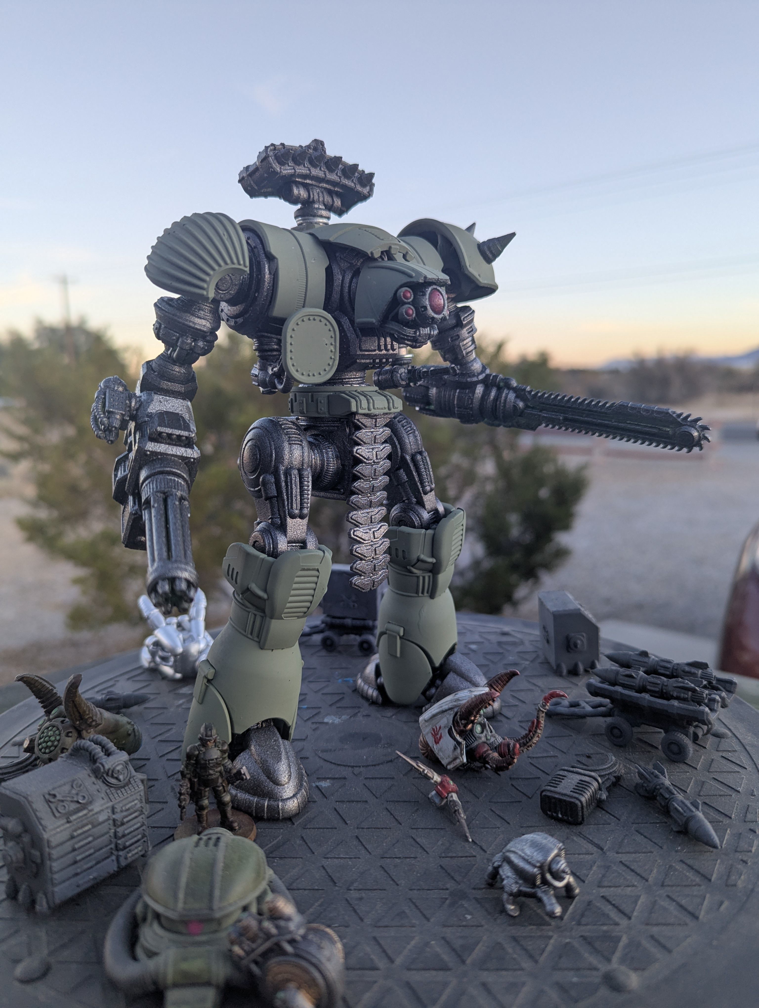 Project Old School-Vintage 28mm Combat Mech 3D print model_66