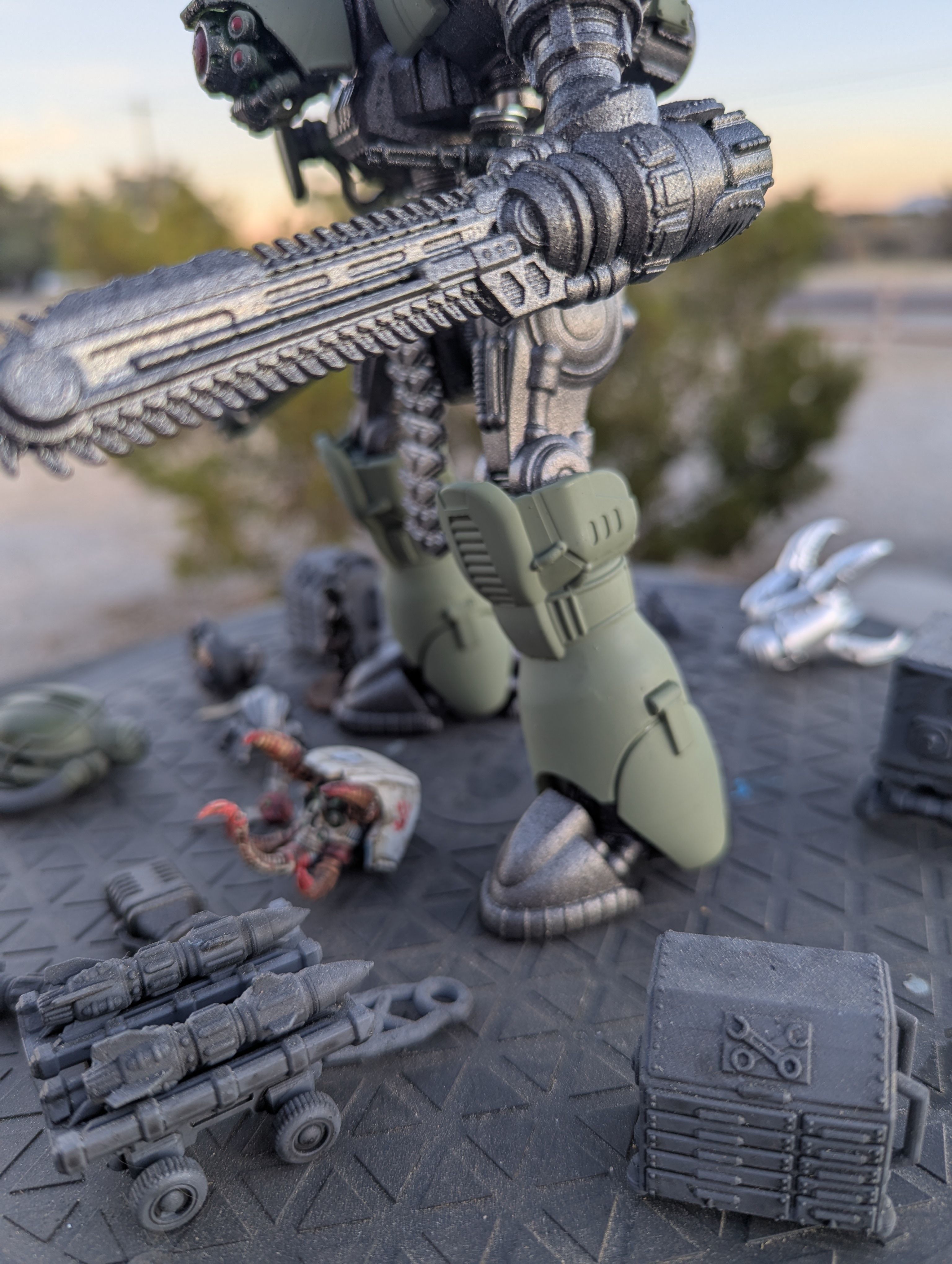 Project Old School-Vintage 28mm Combat Mech 3D print model_71