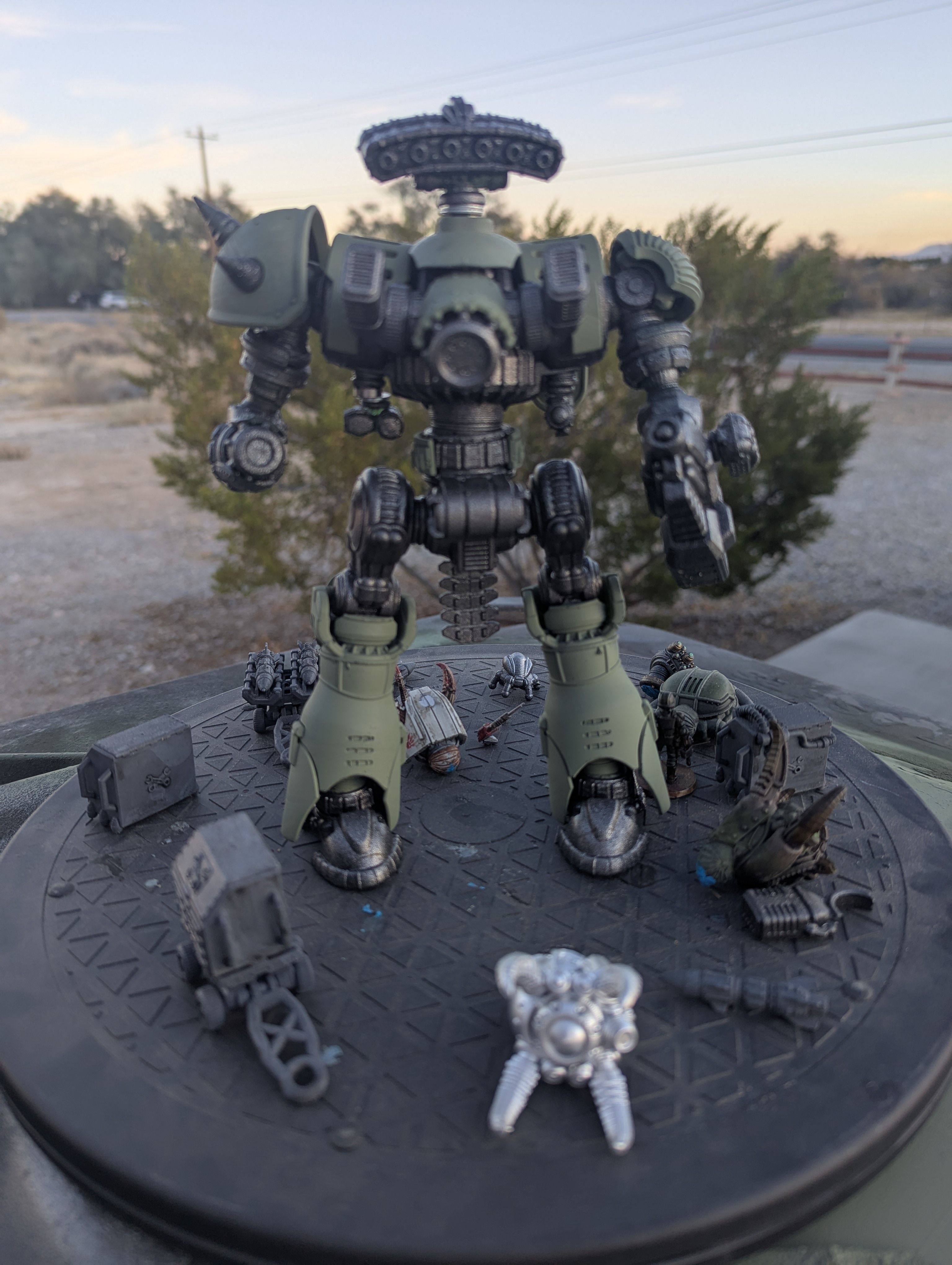 Project Old School-Vintage 28mm Combat Mech 3D print model_40