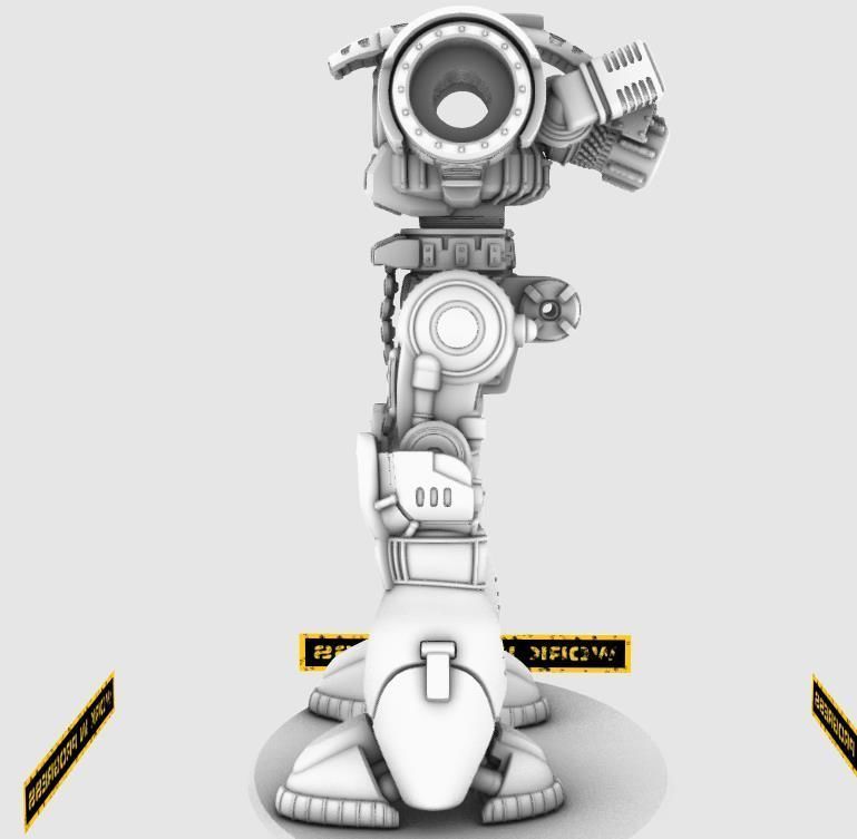 Project Old School-Vintage 28mm Combat Mech 3D print model_12