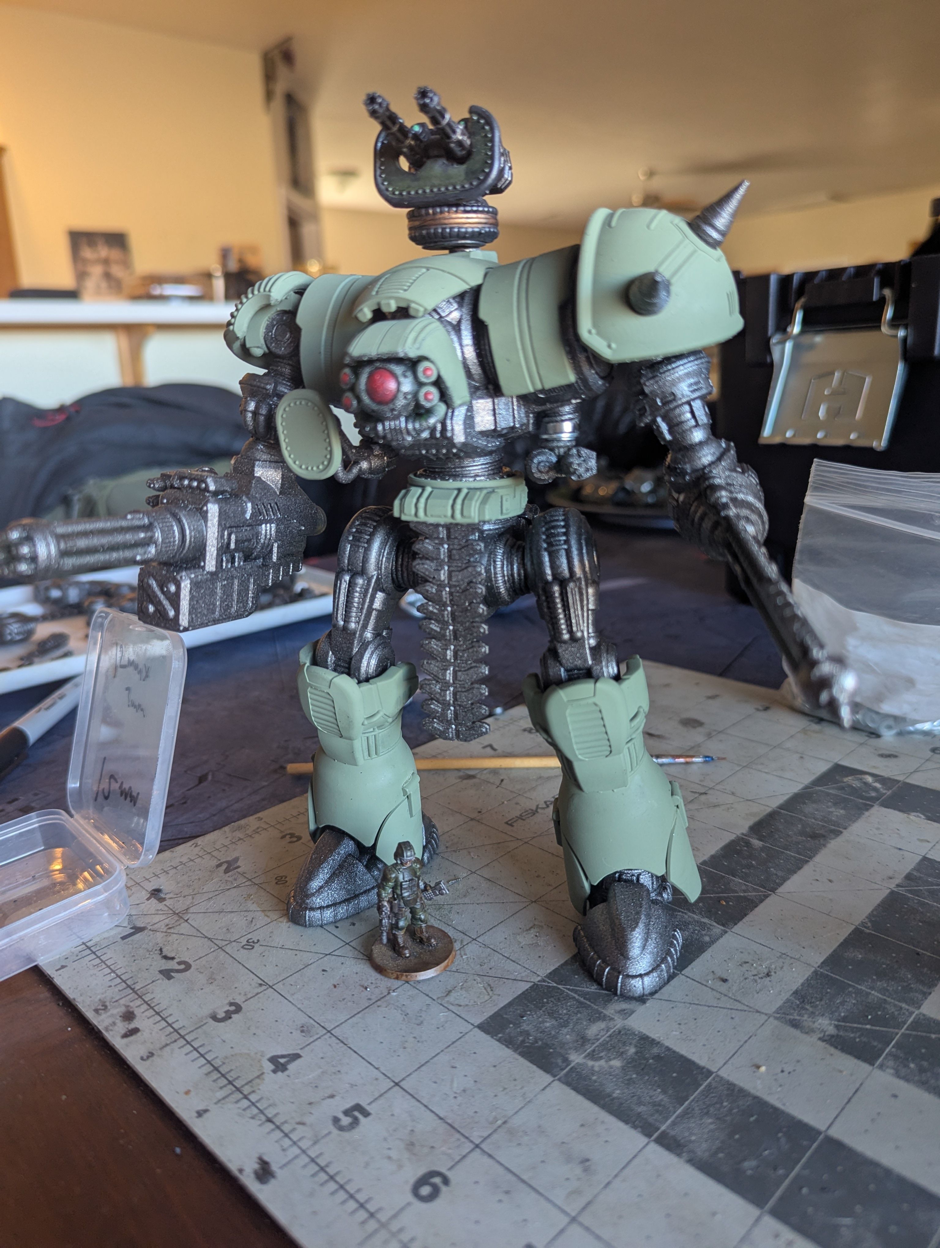 Project Old School-Vintage 28mm Combat Mech 3D print model_50