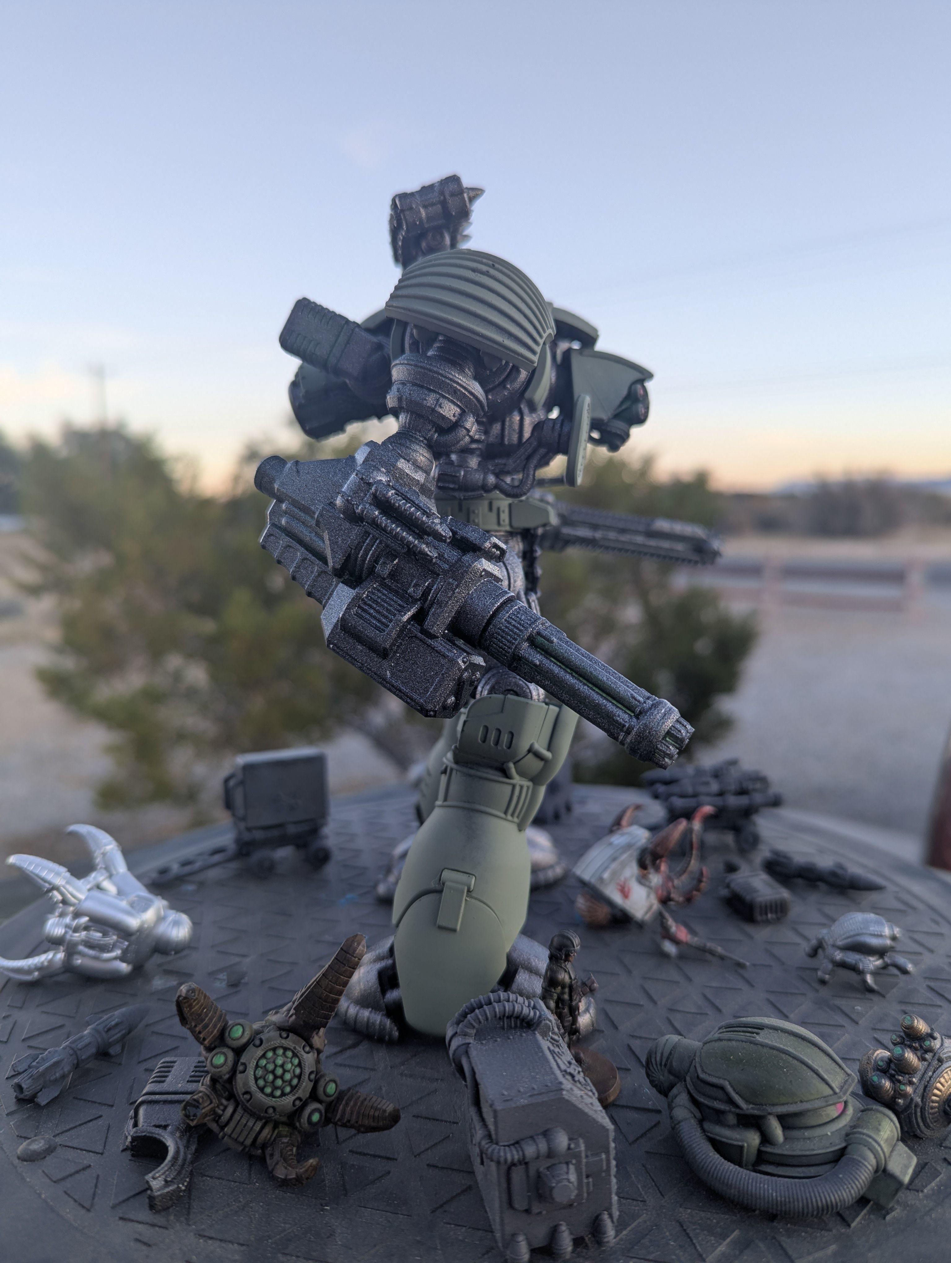 Project Old School-Vintage 28mm Combat Mech 3D print model_43