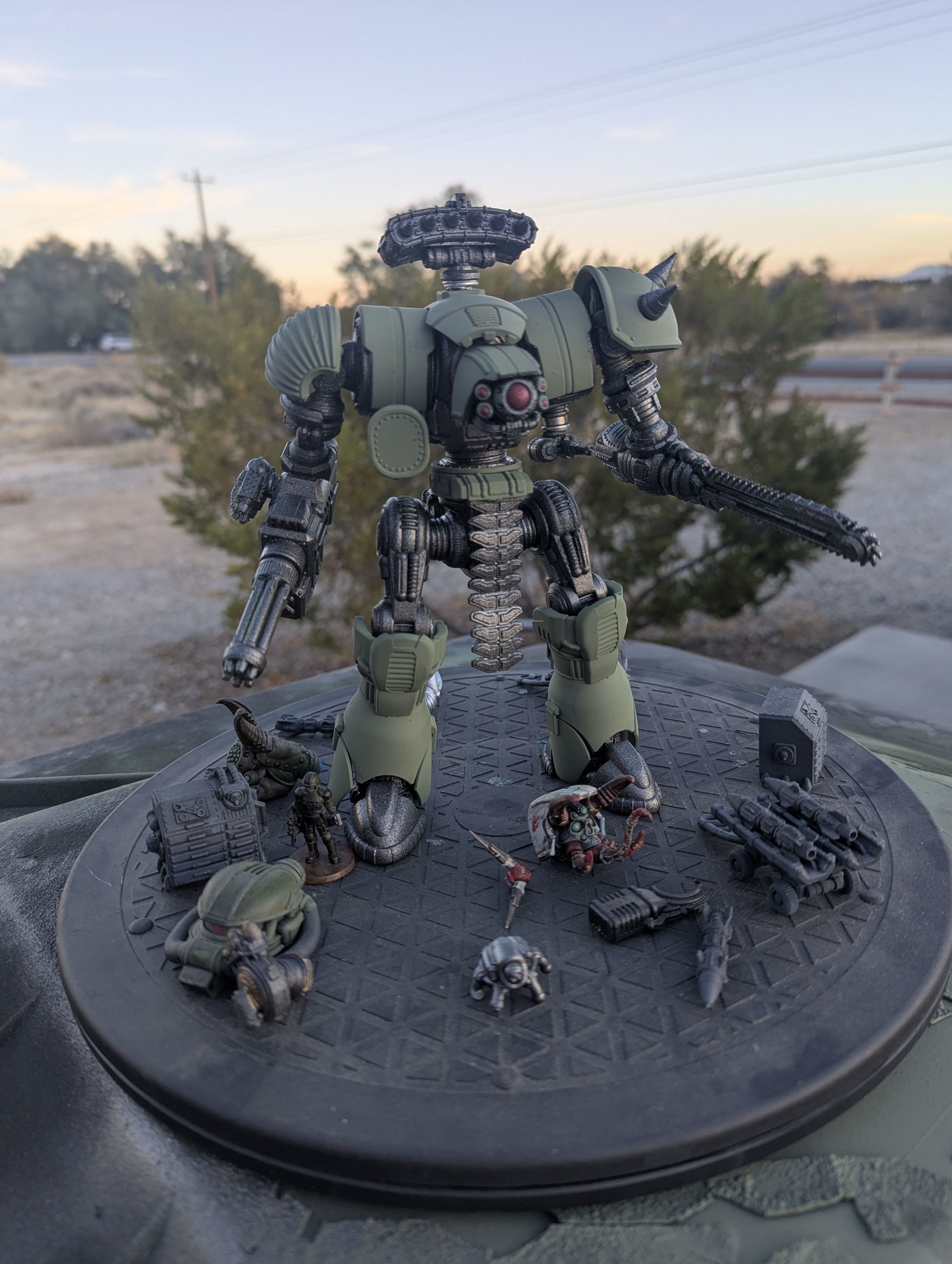 Project Old School-Vintage 28mm Combat Mech 3D print model_59