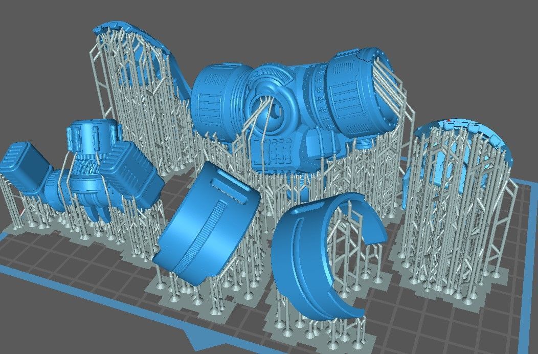 Project Old School-Vintage 28mm Combat Mech 3D print model_34