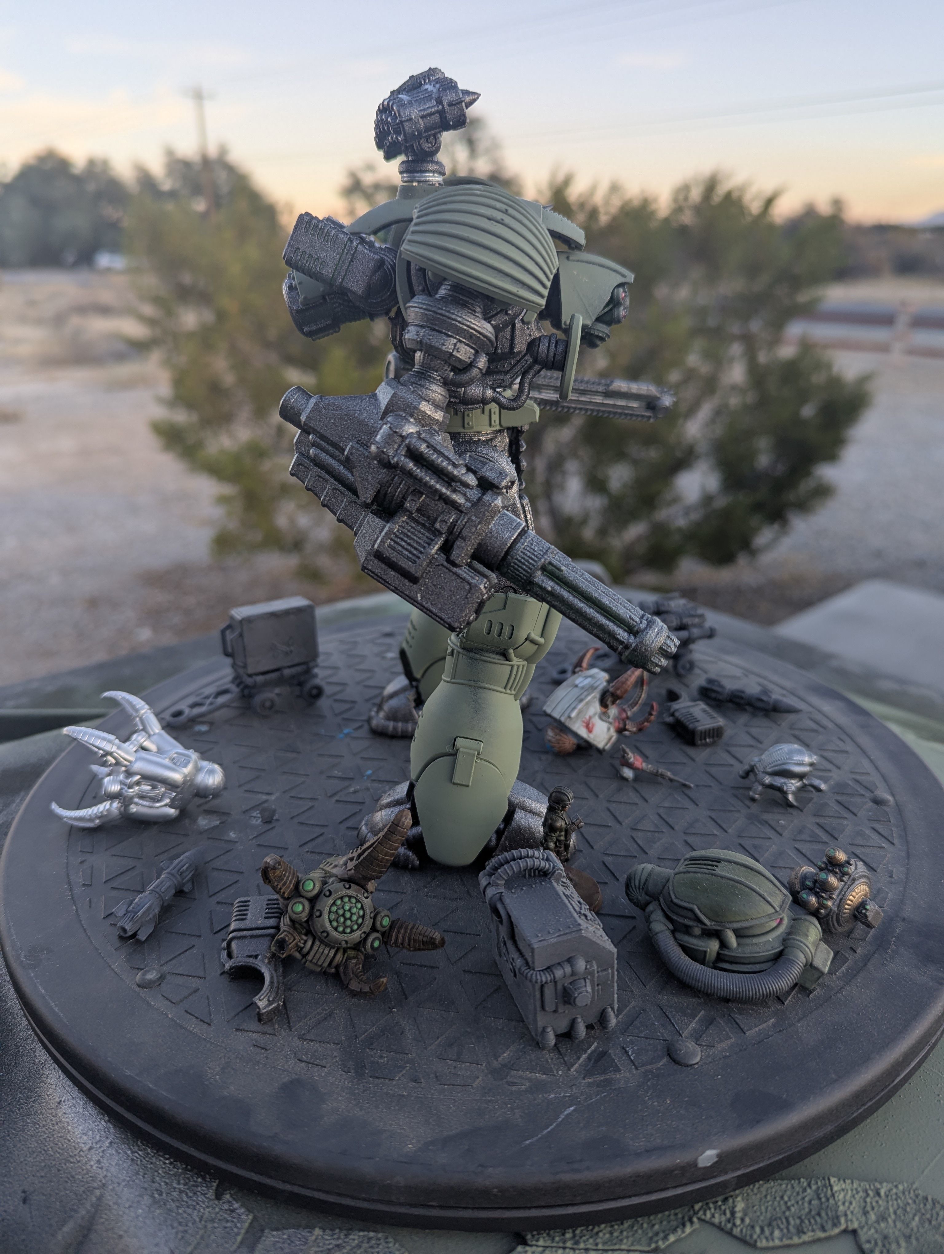 Project Old School-Vintage 28mm Combat Mech 3D print model_57