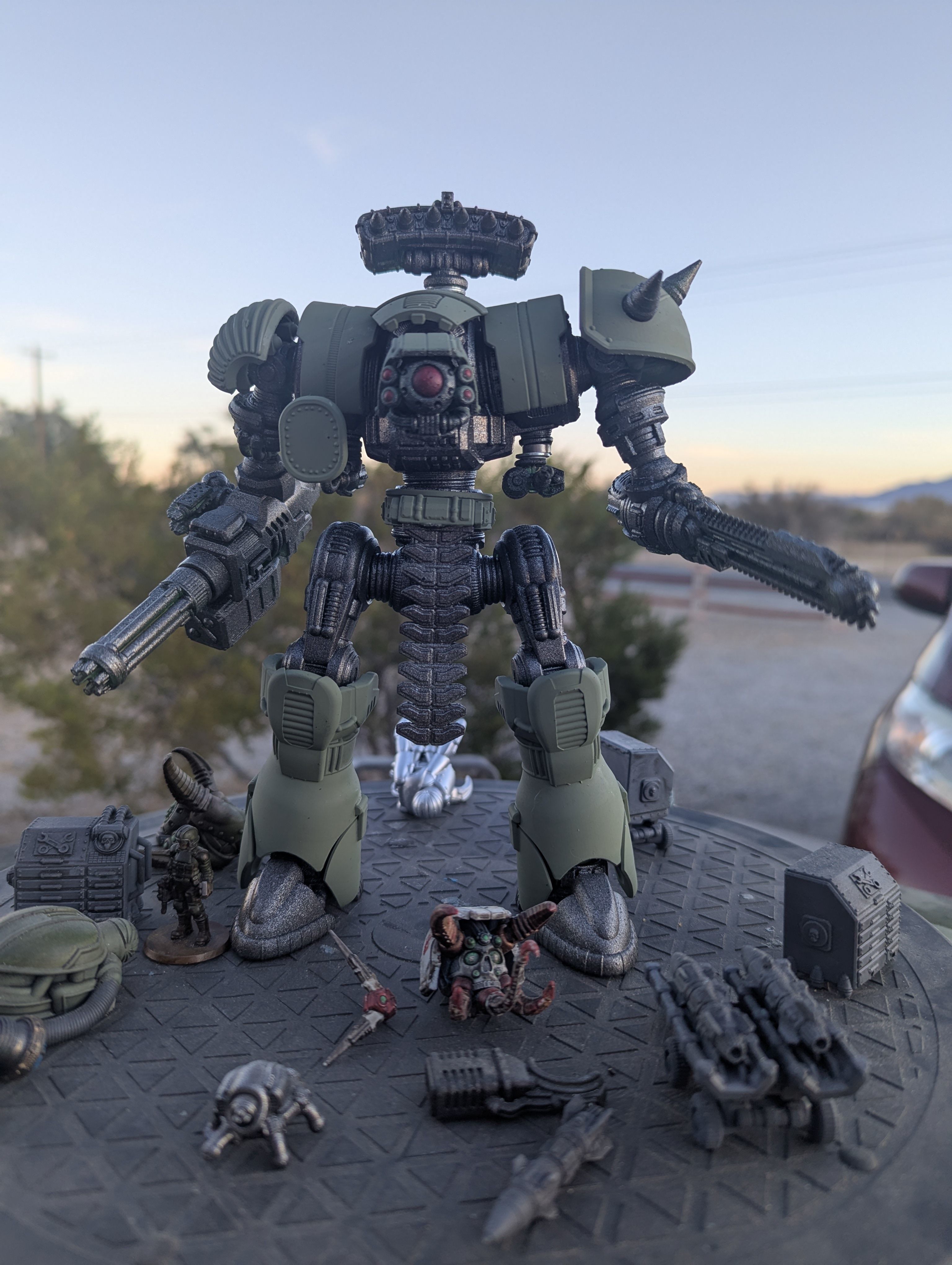 Project Old School-Vintage 28mm Combat Mech 3D print model_39