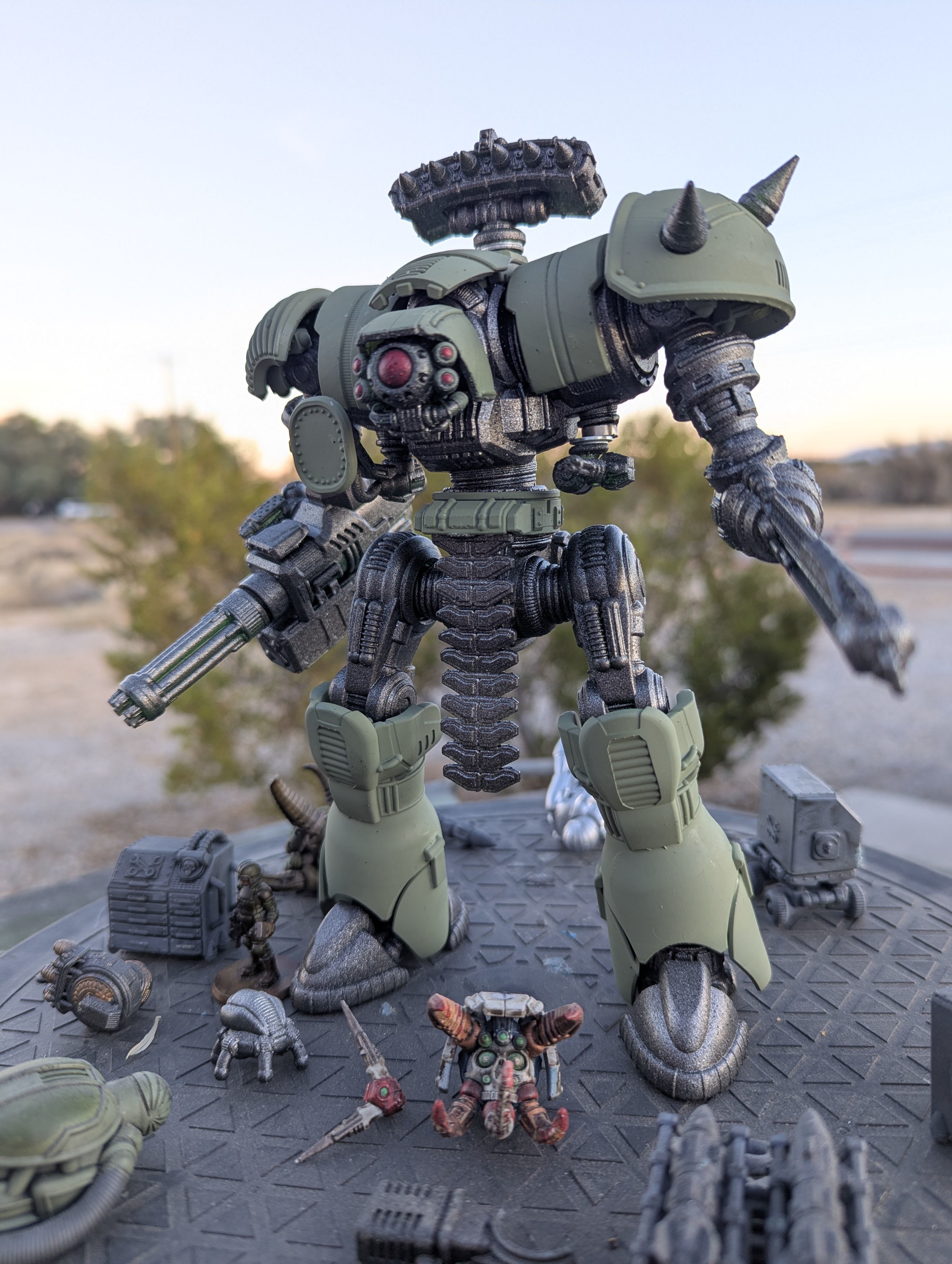 Project Old School-Vintage 28mm Combat Mech 3D print model_46