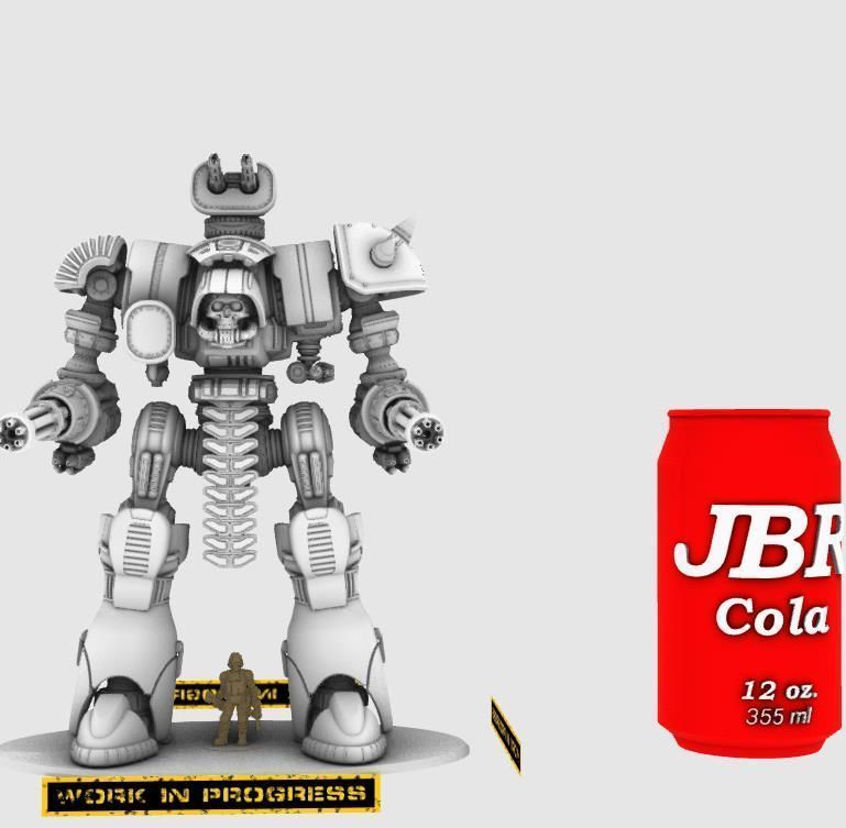 Project Old School-Vintage 28mm Combat Mech 3D print model_22