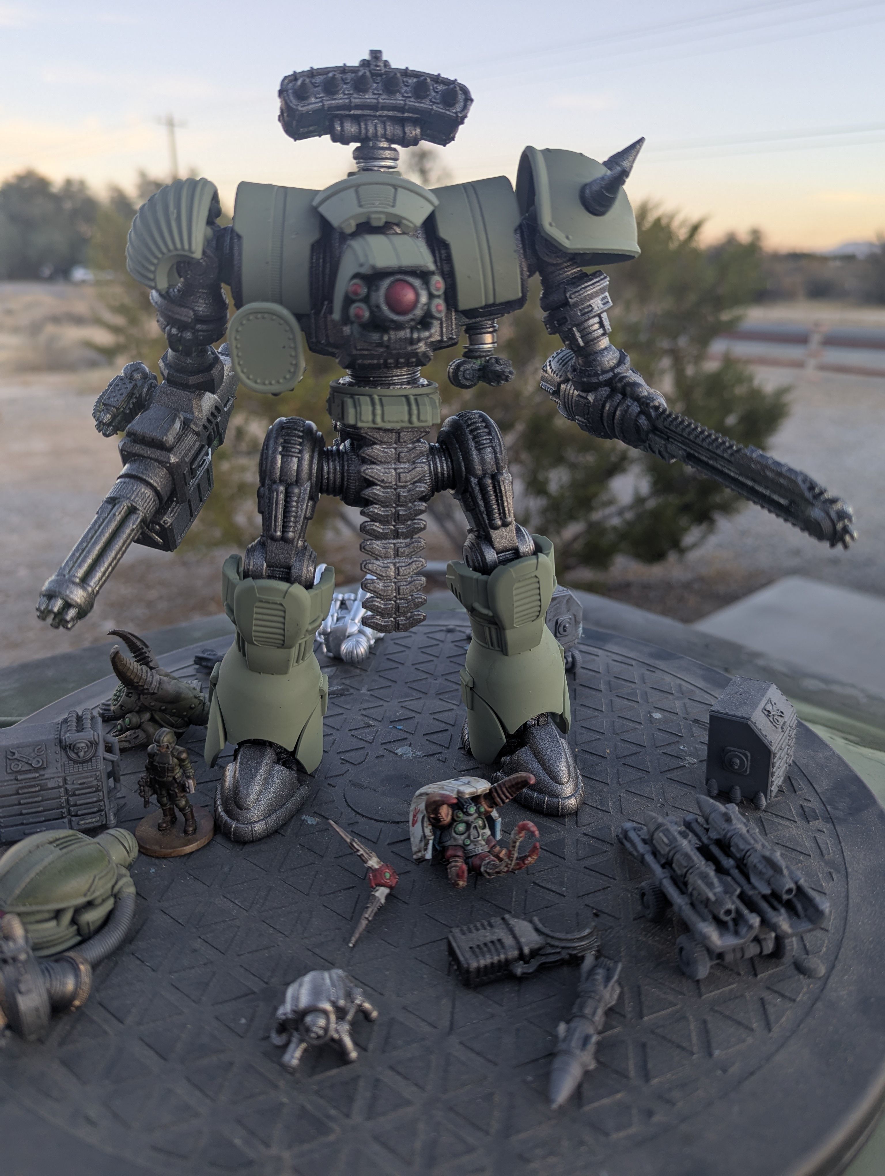 Project Old School-Vintage 28mm Combat Mech 3D print model_63