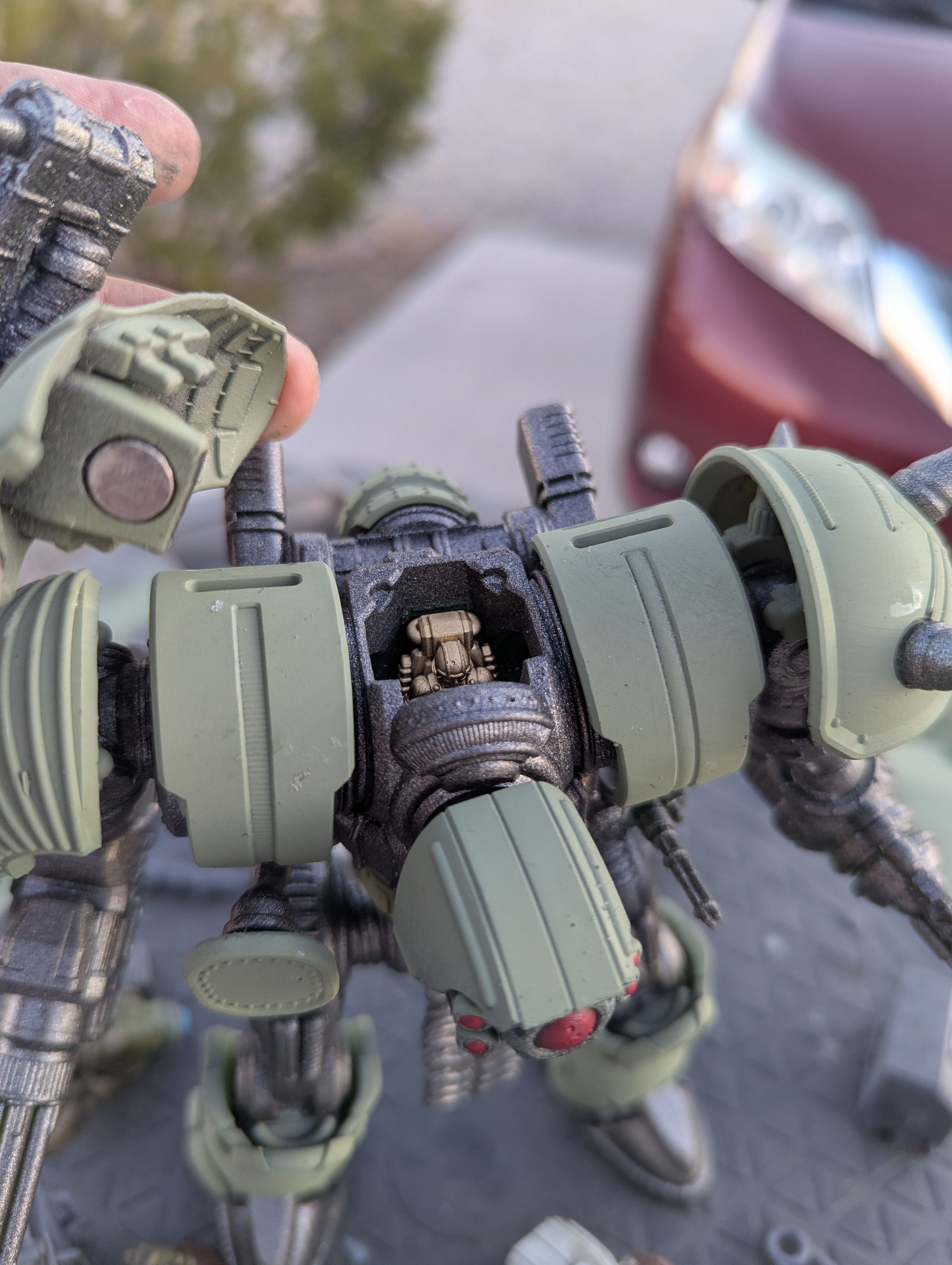 Project Old School-Vintage 28mm Combat Mech 3D print model_65