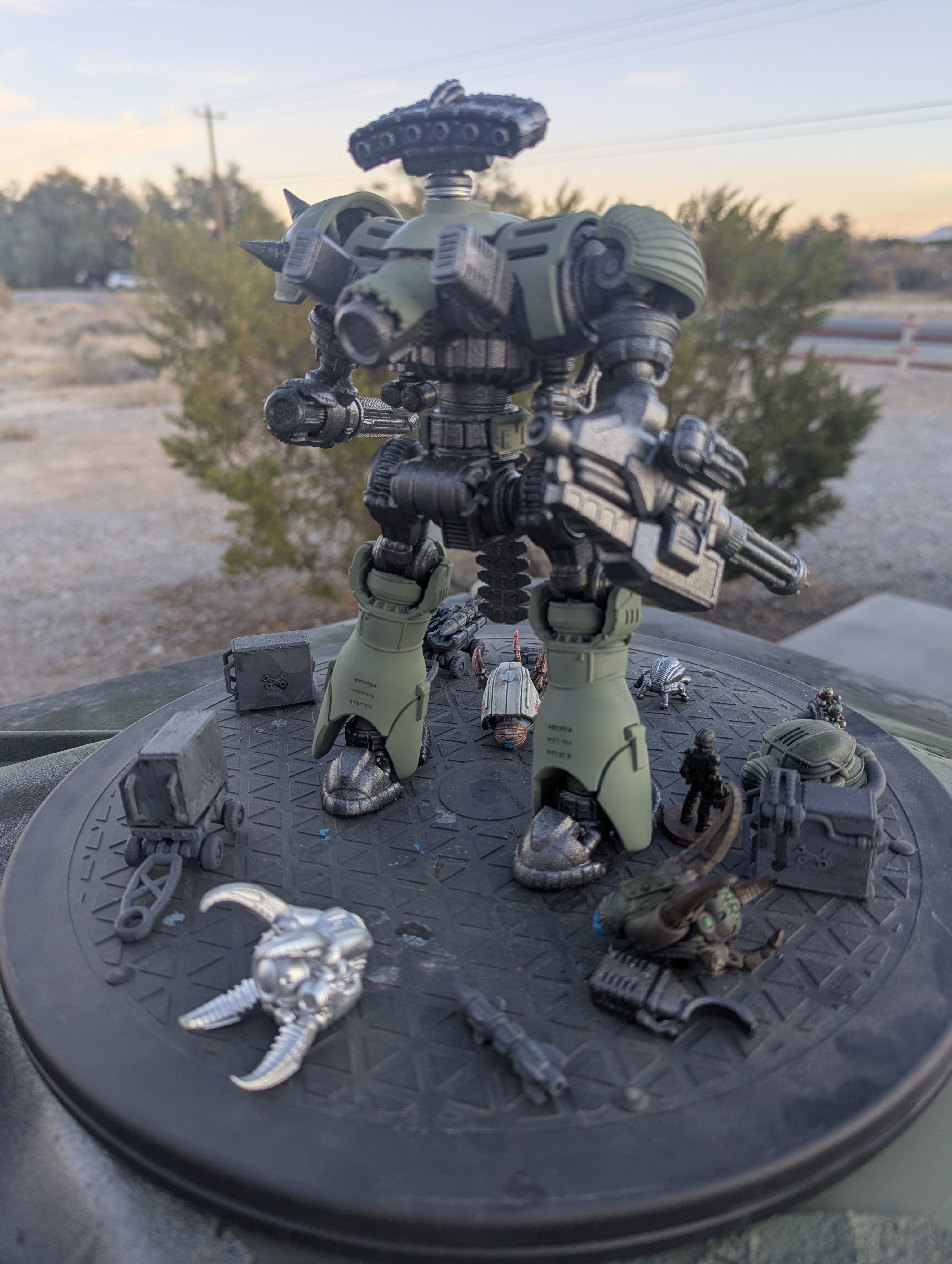 Project Old School-Vintage 28mm Combat Mech 3D print model_58