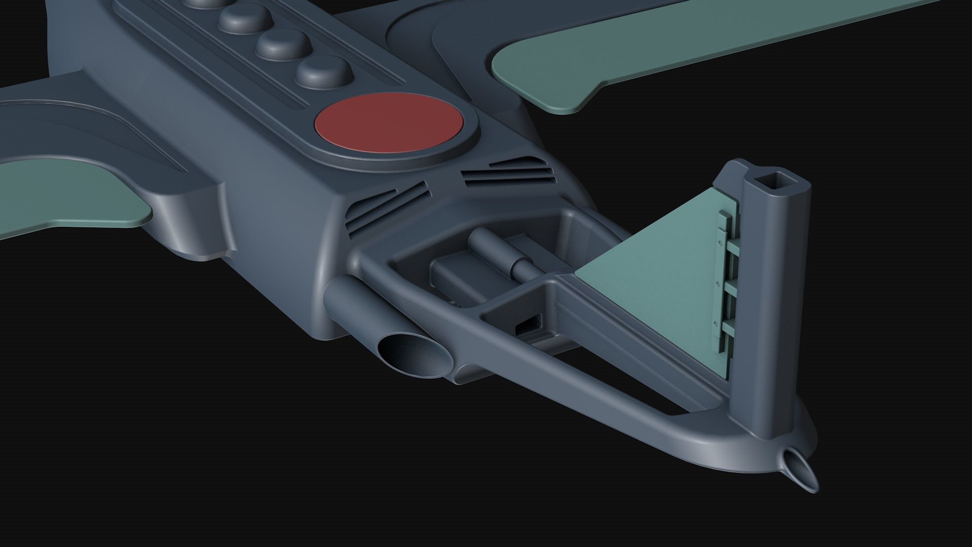 Toy flying machine drone 3D model_4