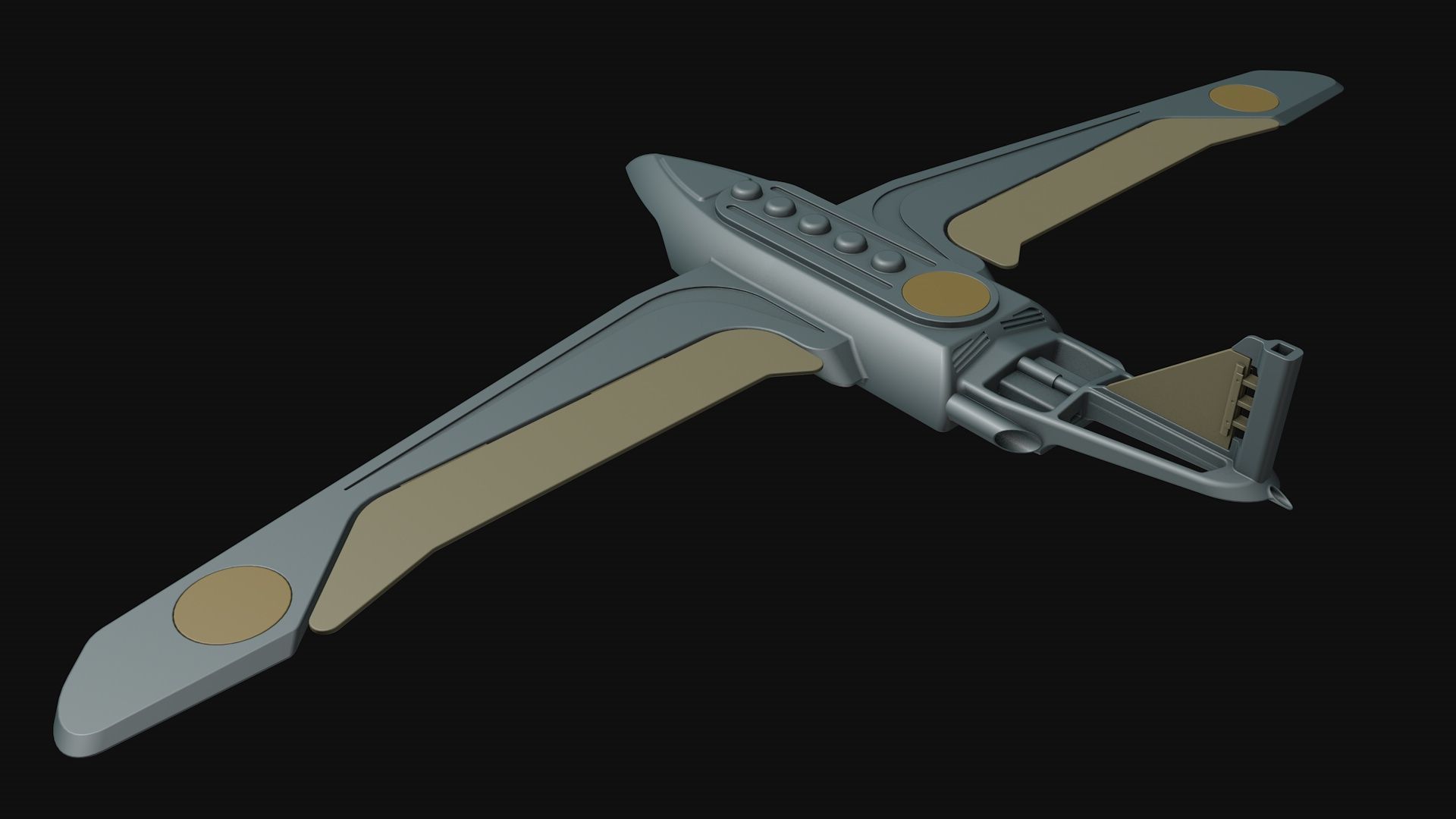 Toy flying machine drone 3D model_1