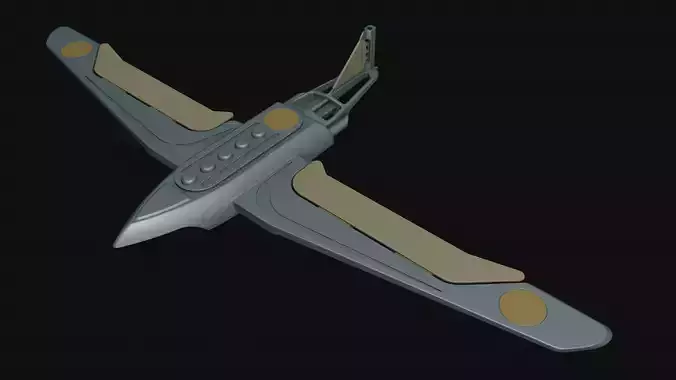 Toy flying machine drone 3D model