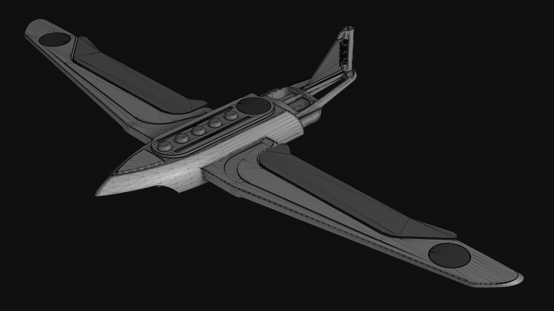 Toy flying machine drone 3D model_8