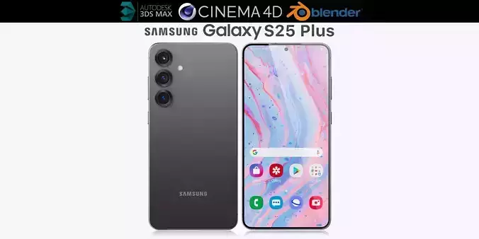 Samsung Galaxy S25 Plus v1 3D model