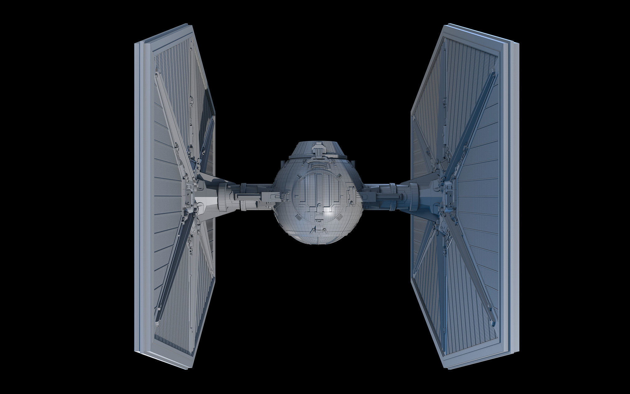 Tie Fighter Star Wars 3D model_21