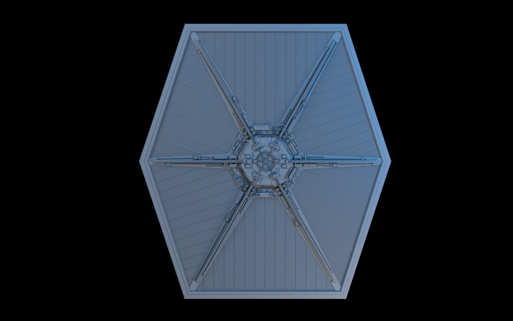 Tie Fighter Star Wars 3D model_17