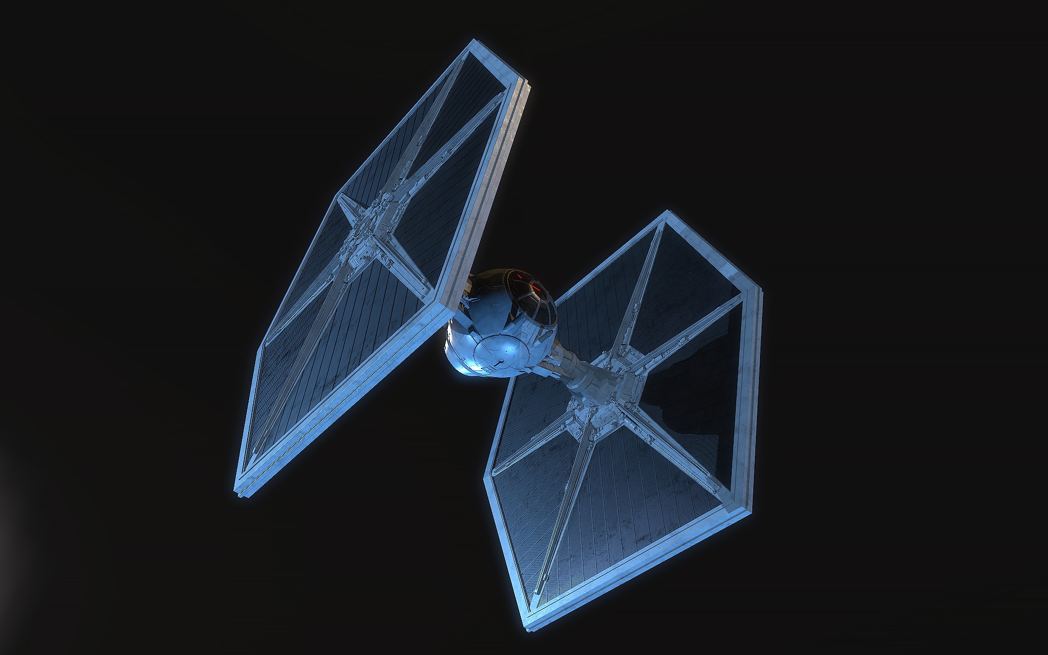 Tie Fighter Star Wars 3D model_4
