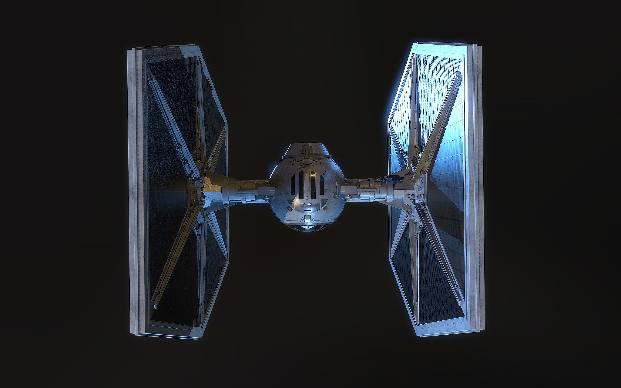 Tie Fighter Star Wars 3D model_5