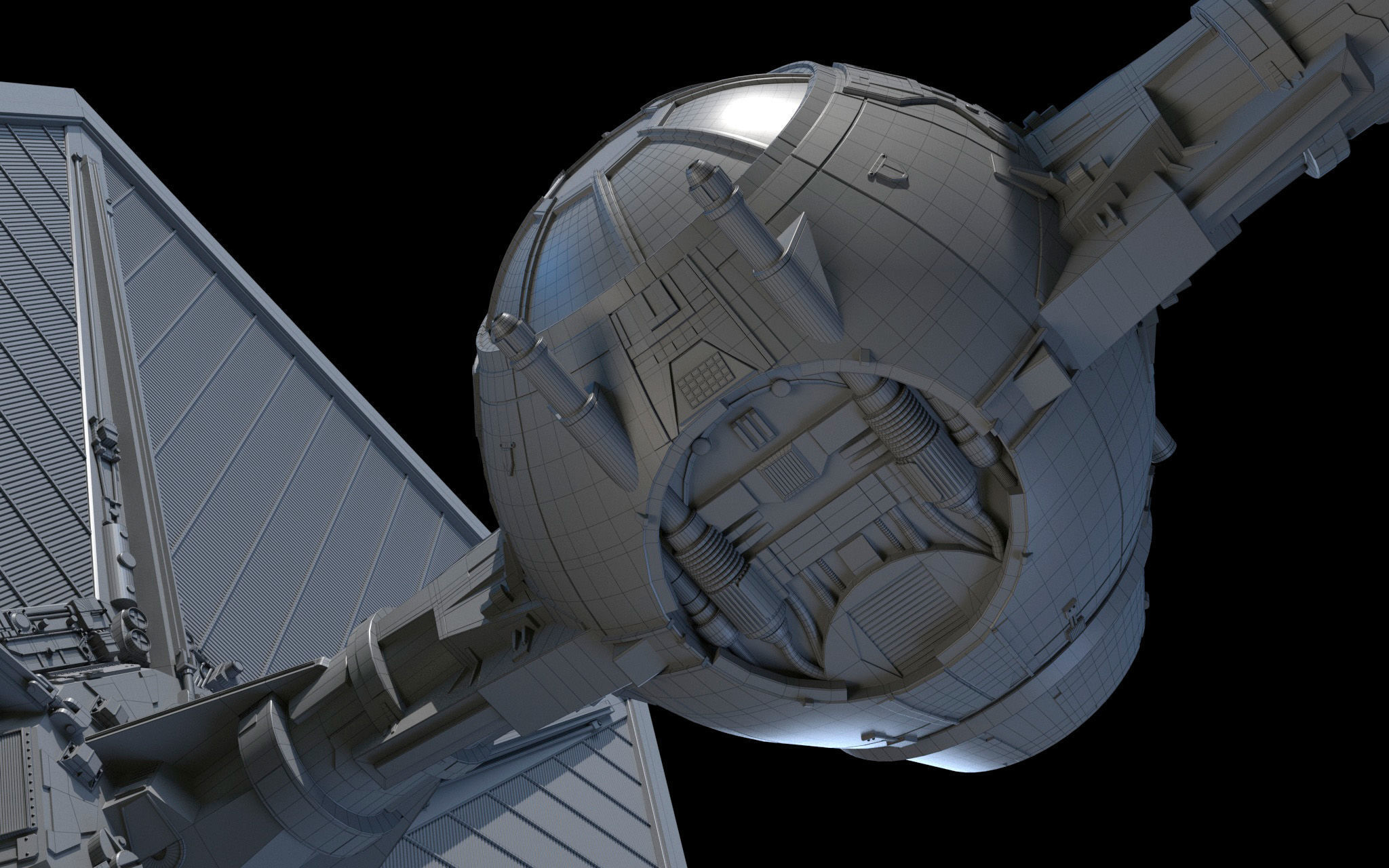 Tie Fighter Star Wars 3D model_22