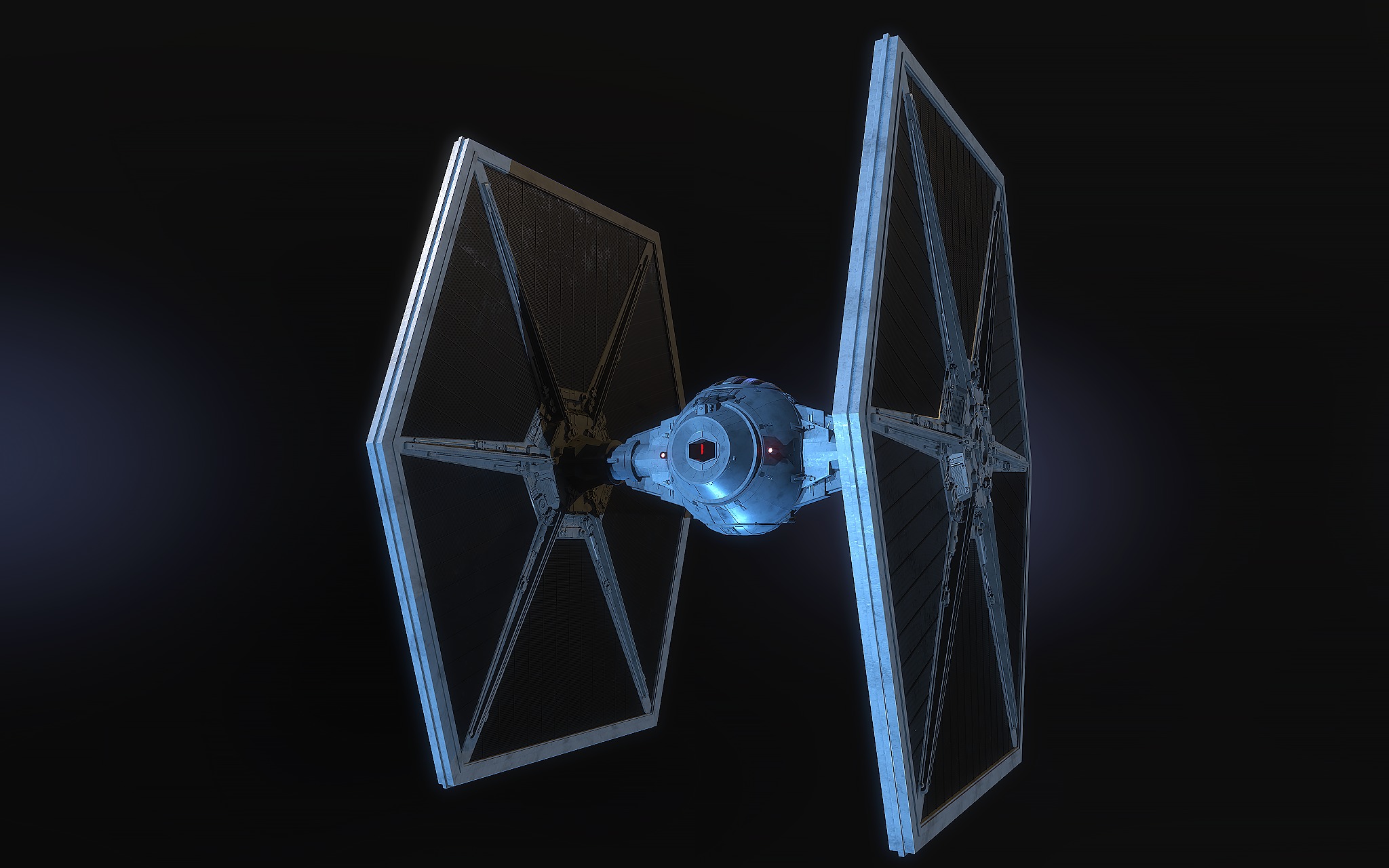 Tie Fighter Star Wars 3D model_1