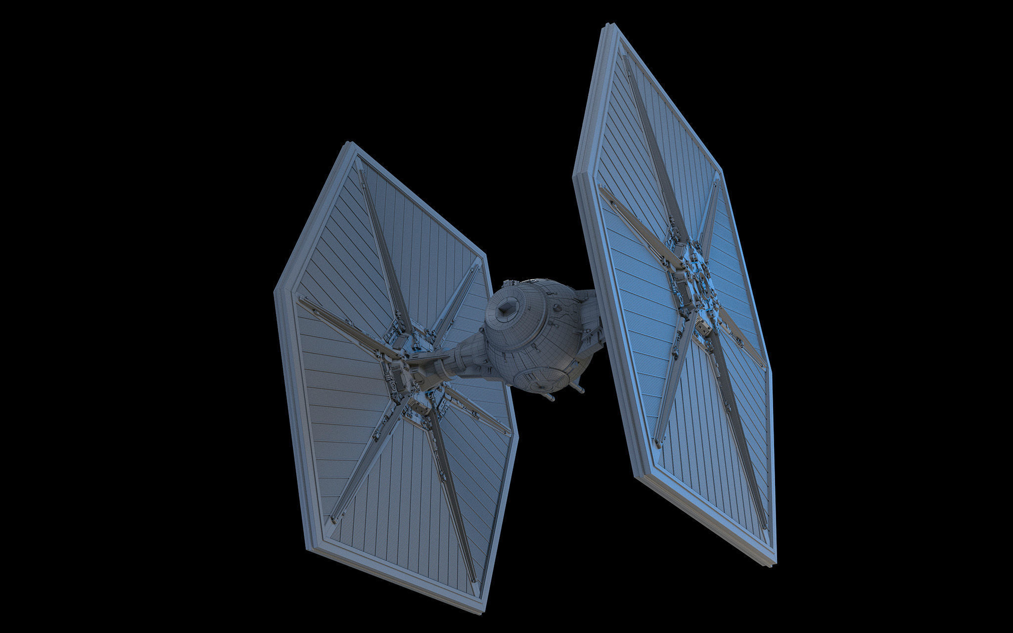 Tie Fighter Star Wars 3D model_19