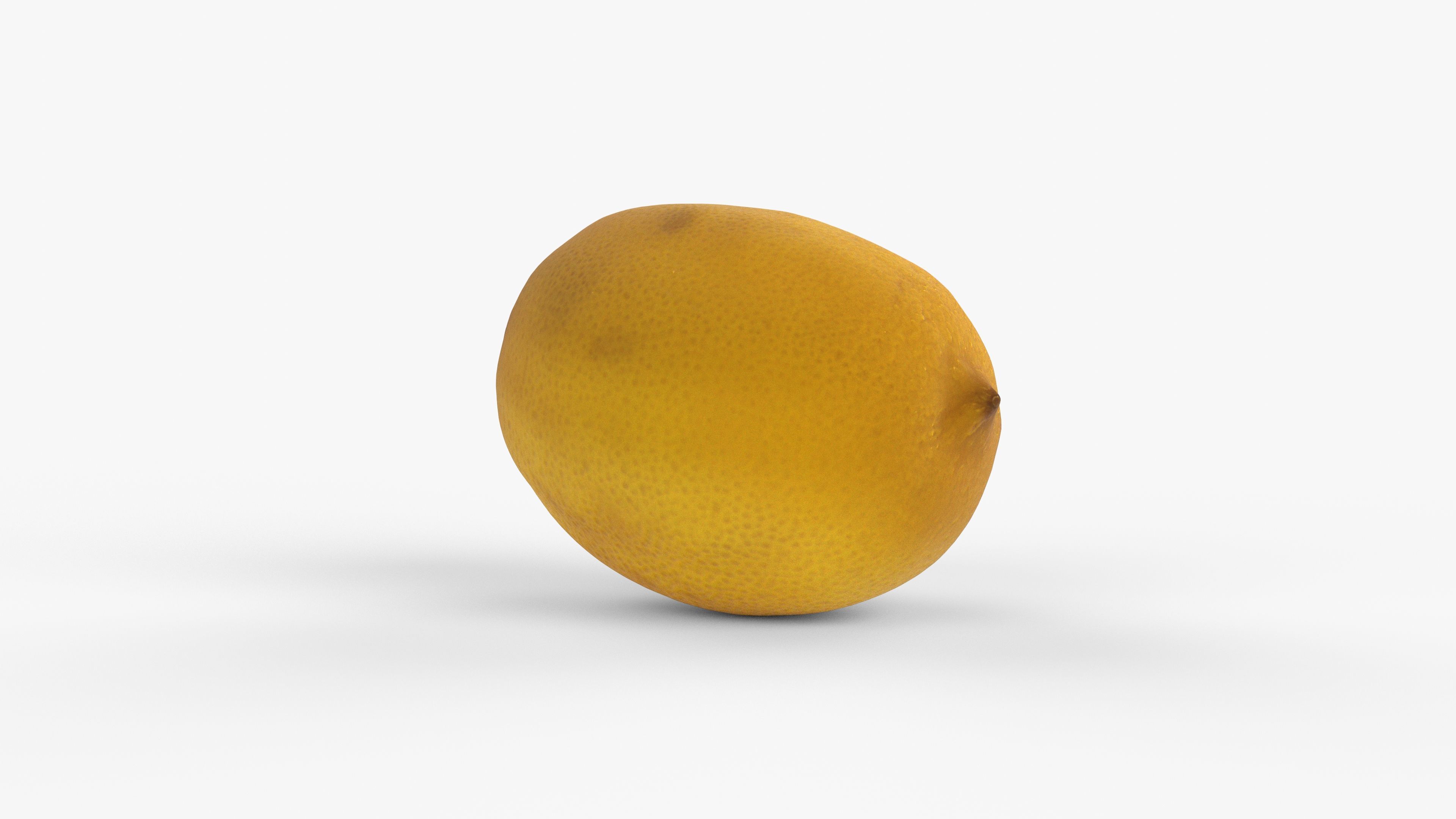 Photorealistic 3D scan of Lemon Low-poly 3D model_8