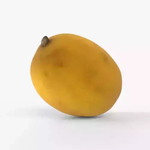 Photorealistic 3D scan of Lemon Low-poly 3D model