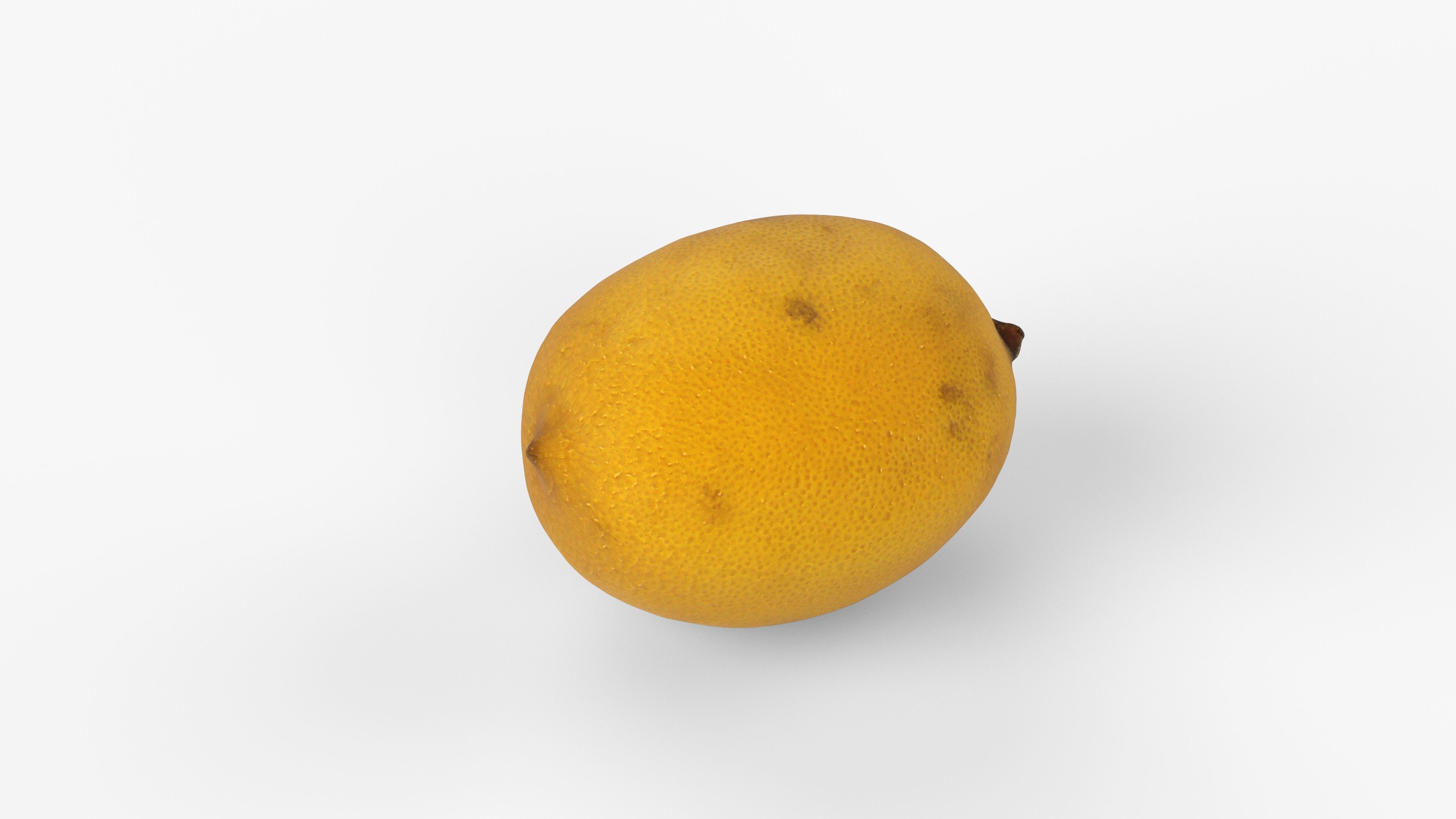 Photorealistic 3D scan of Lemon Low-poly 3D model_1