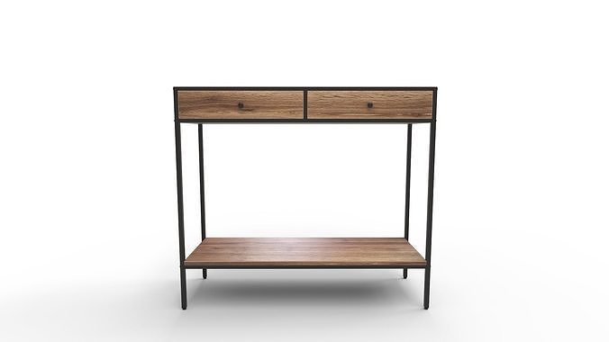 Coffee Table 2 Tier Console Table 3D model 3