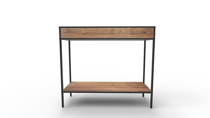 Coffee Table 2 Tier Console Table 3D model 6