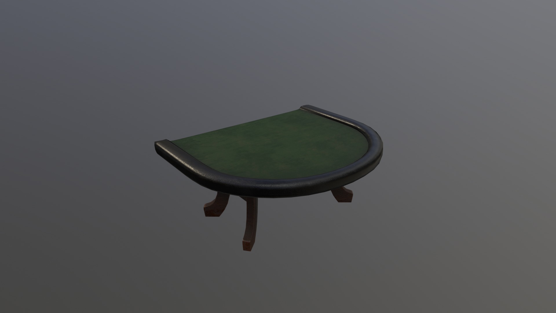 Black jack table pbr low poly Low-poly 3D model_3