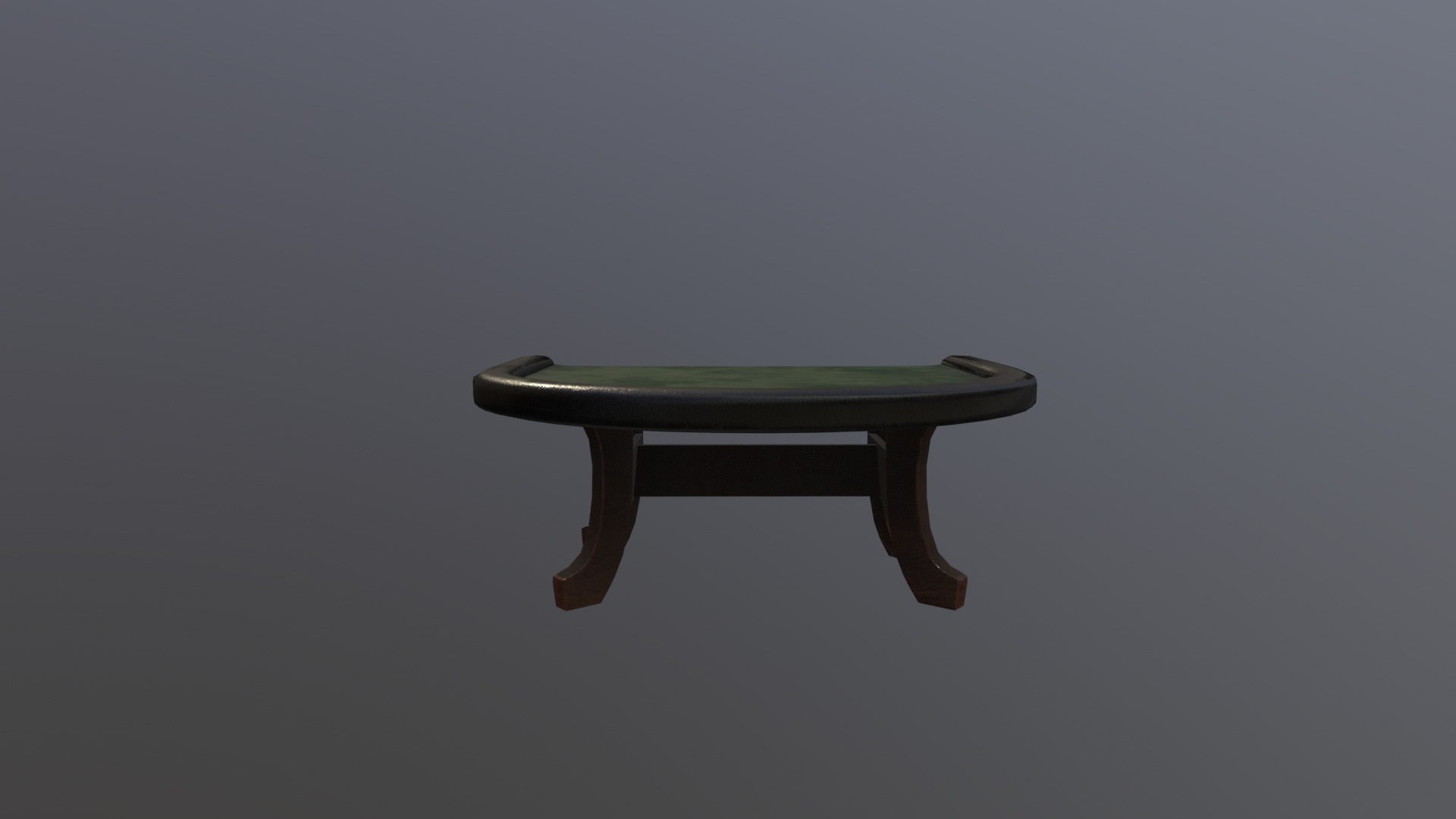 Black jack table pbr low poly Low-poly 3D model_4