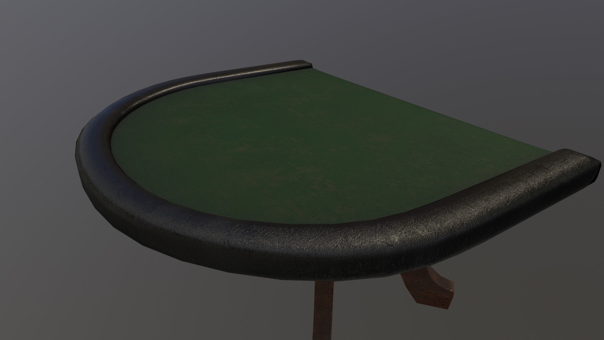 Black jack table pbr low poly Low-poly 3D model_6