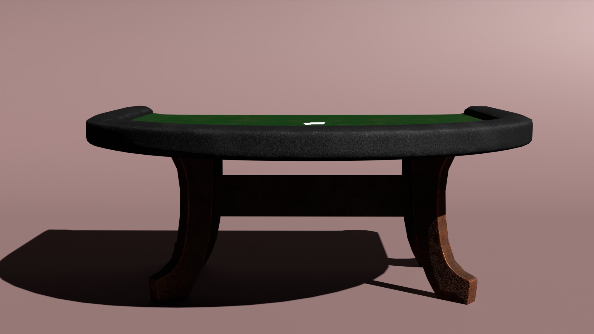 Black jack table pbr low poly Low-poly 3D model_9