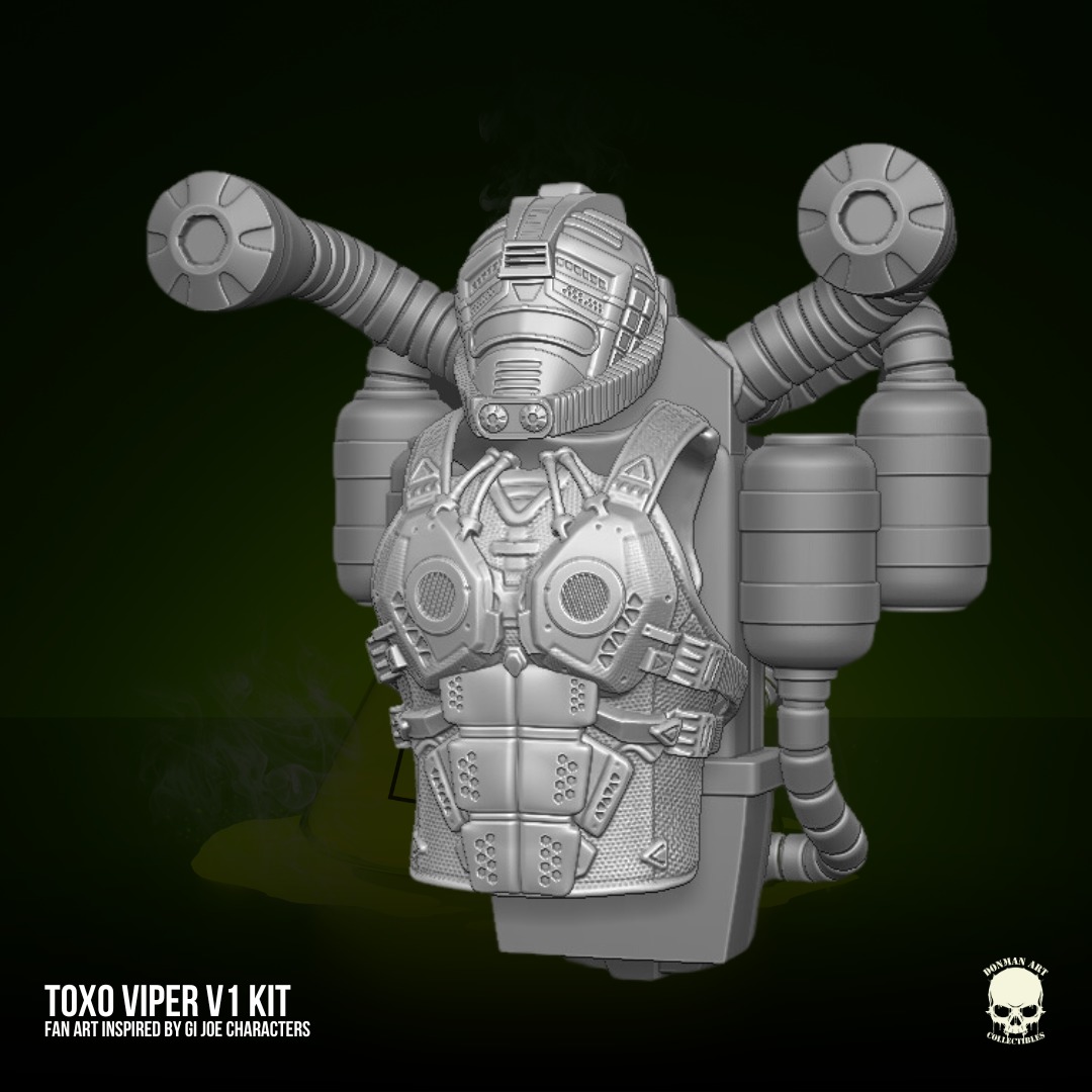 Toxo Viper V1 GIJoe Fan Art 3D printable For Action Figures 3D print model_35