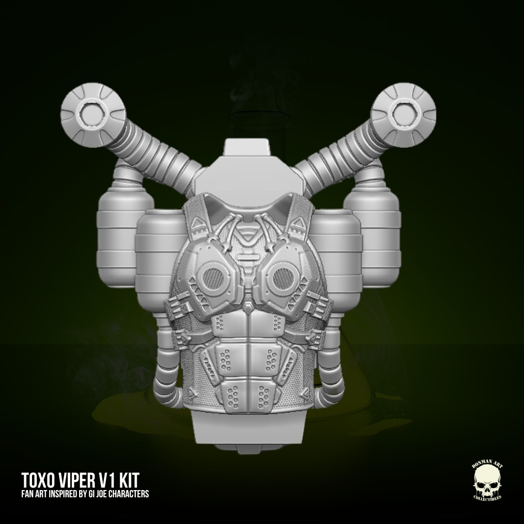 Toxo Viper V1 GIJoe Fan Art 3D printable For Action Figures 3D print model_16
