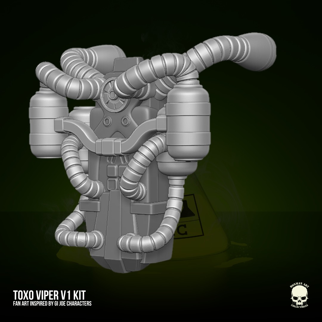 Toxo Viper V1 GIJoe Fan Art 3D printable For Action Figures 3D print model_15