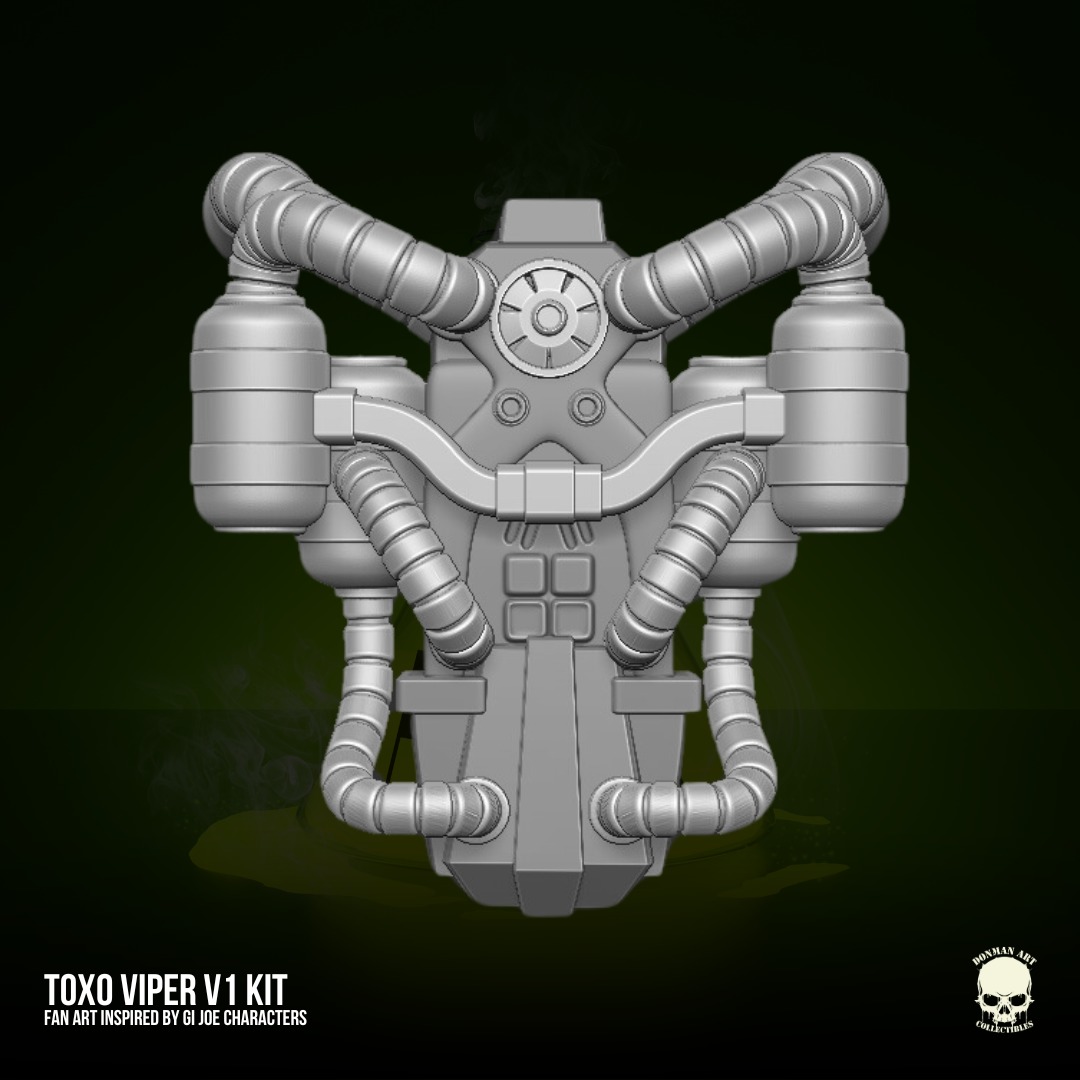 Toxo Viper V1 GIJoe Fan Art 3D printable For Action Figures 3D print model_24