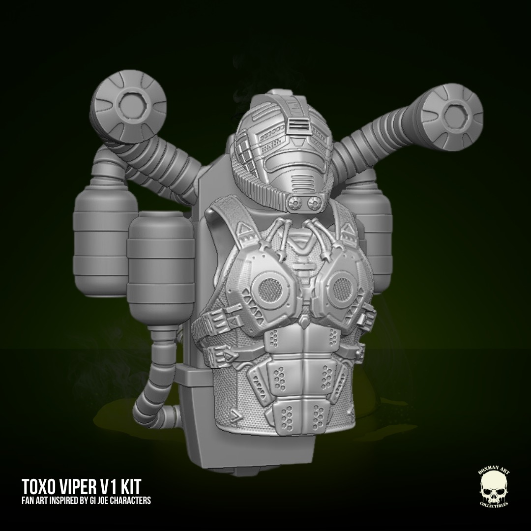 Toxo Viper V1 GIJoe Fan Art 3D printable For Action Figures 3D print model_5